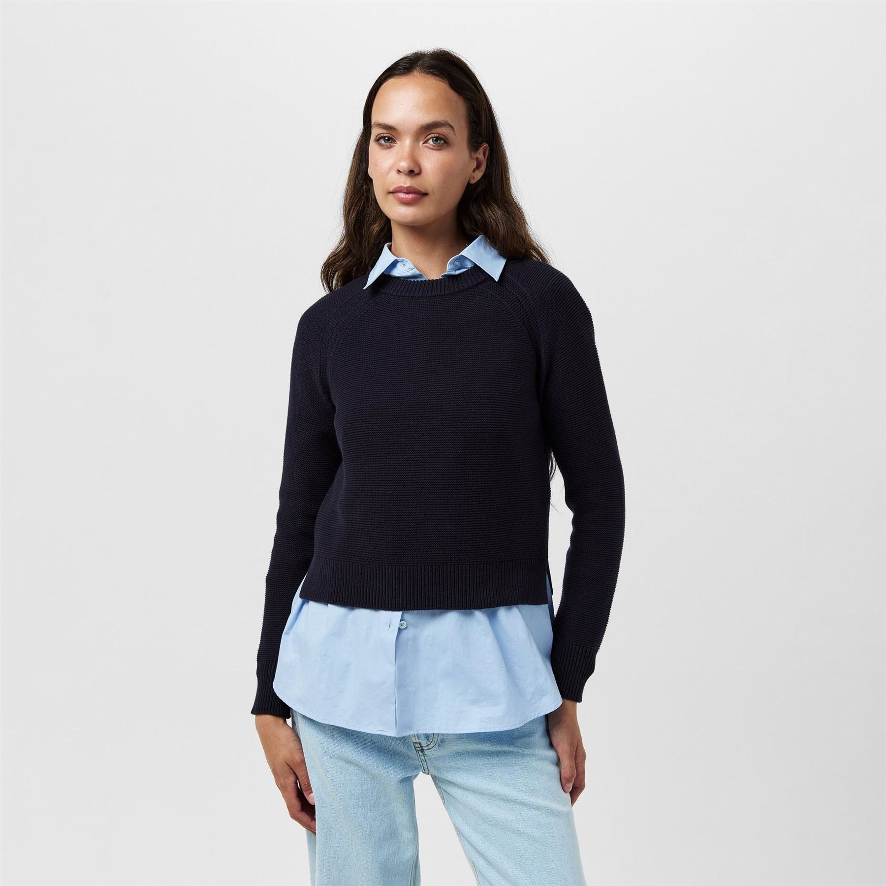 French Connection Lily Crew Neck Relaxed Fit Sweater