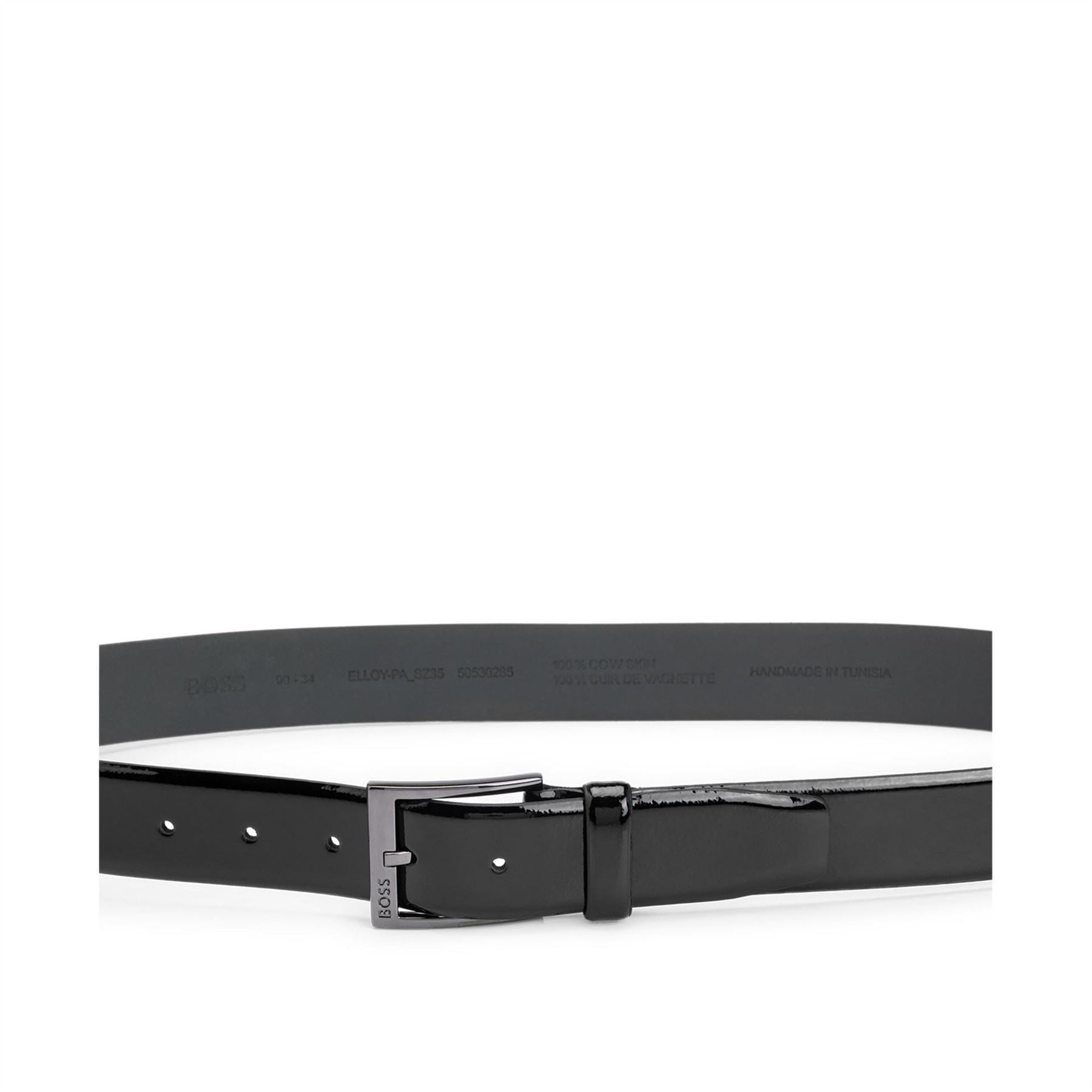 Boss Leather Pin Buckle Logo Belt