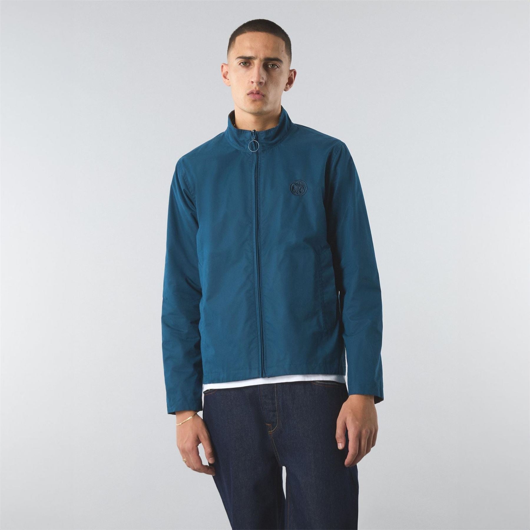 Pretty Green 15th Corporation Mock Neck Parka Jacket