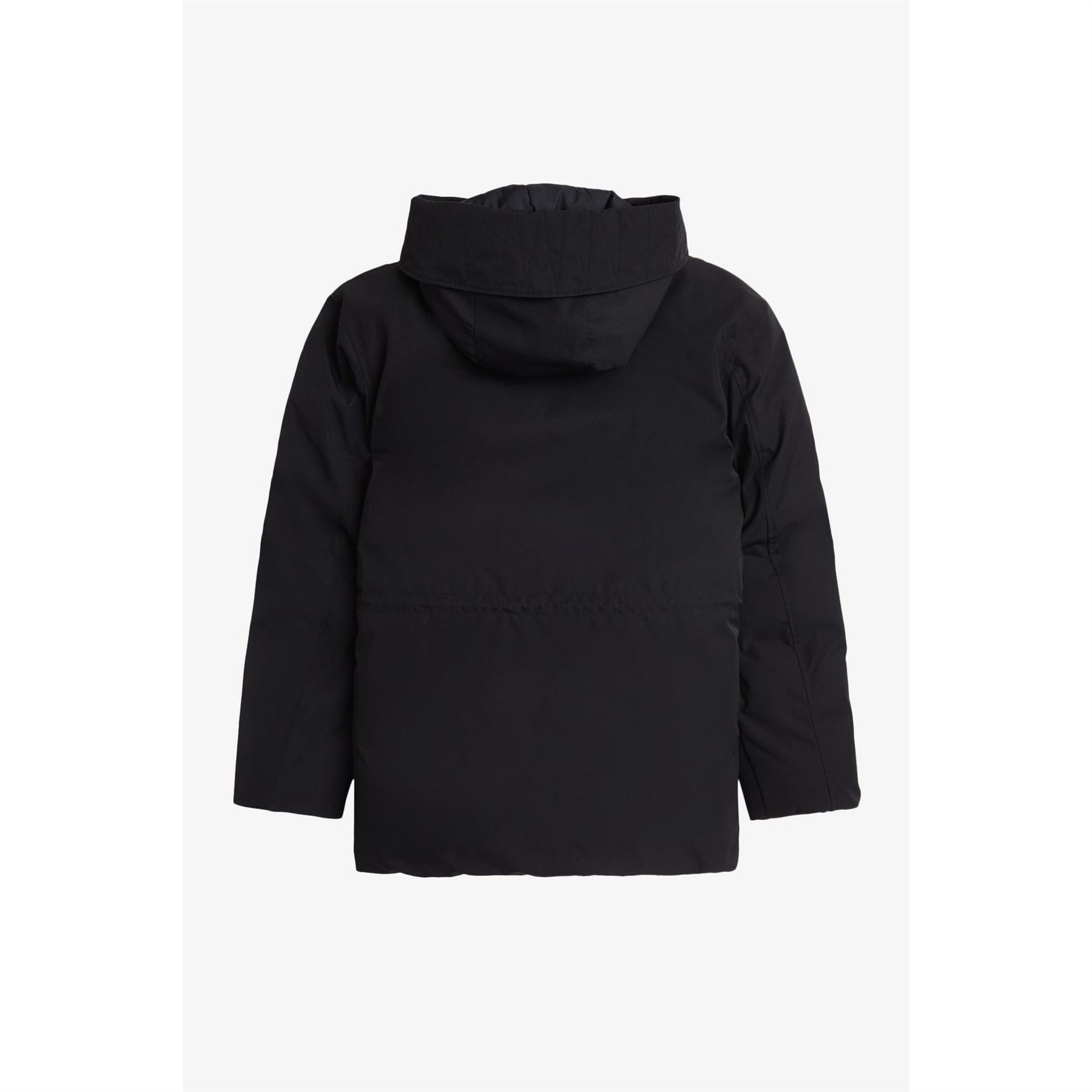 Fred Perry Patch Puffer Hooded Thigh Length Parka