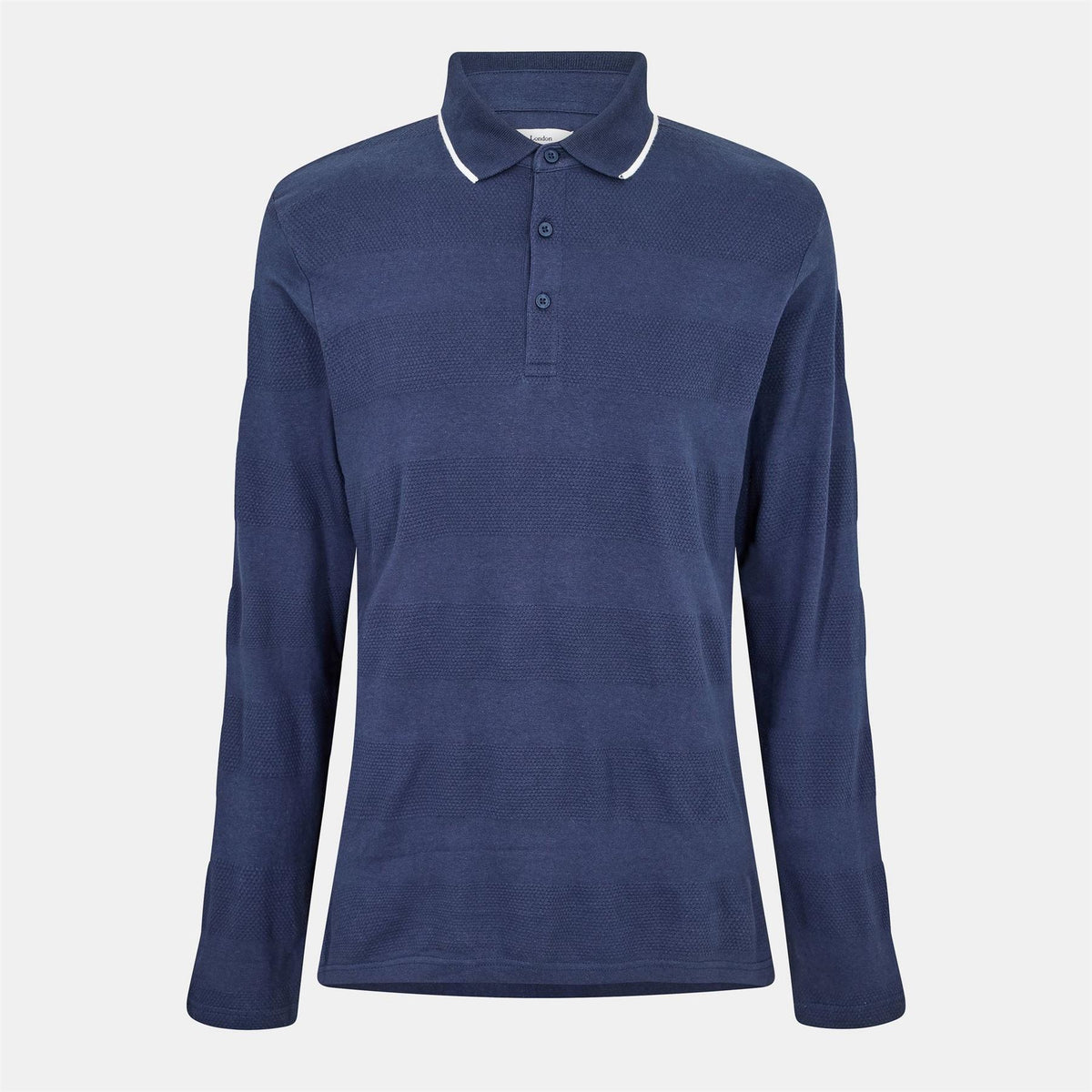 Peter Werth Balsom Polo Shirt, Collared Neck, Long Sleeve