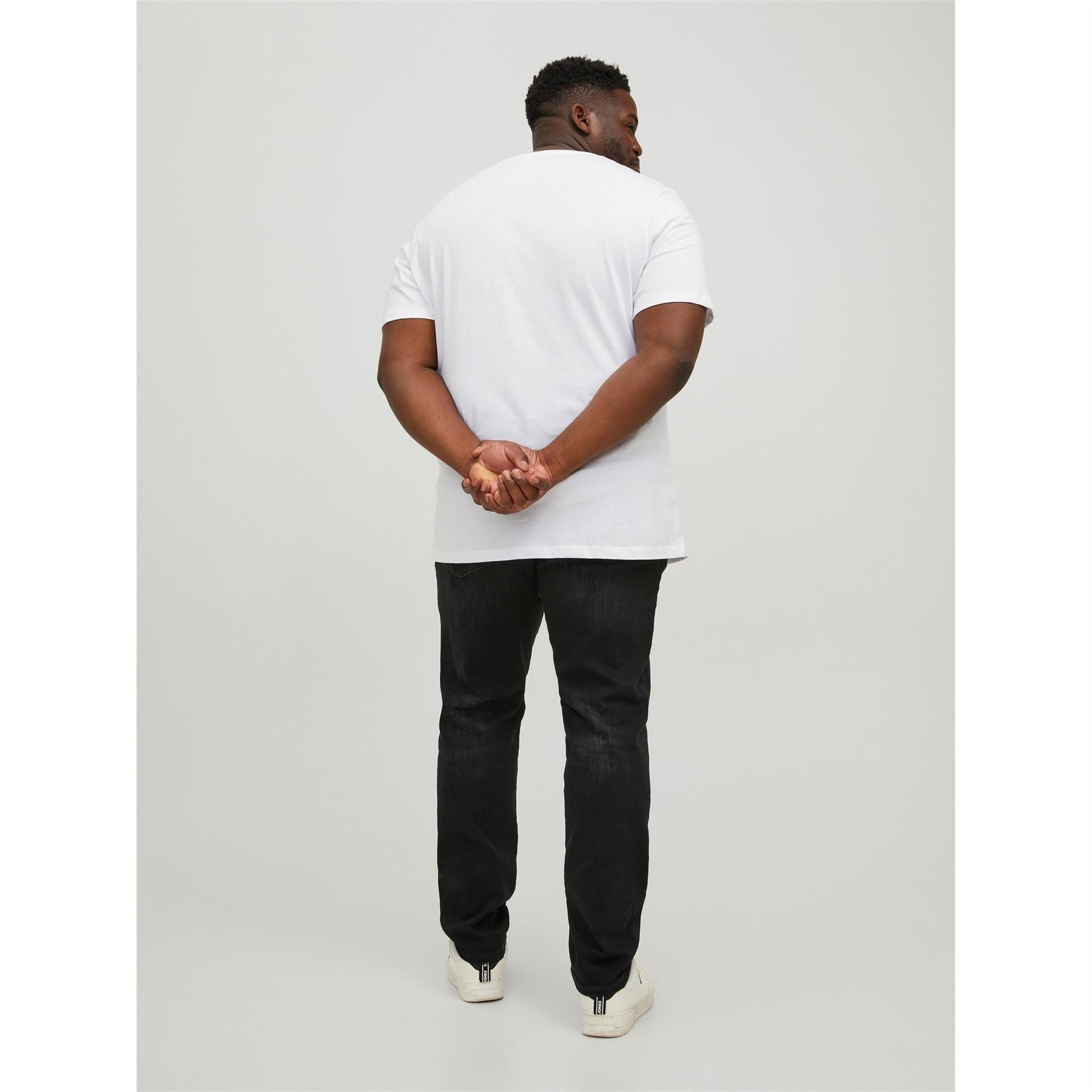 Jack and Jones Mens Short Sleeve Logo T-Shirt Plus Size