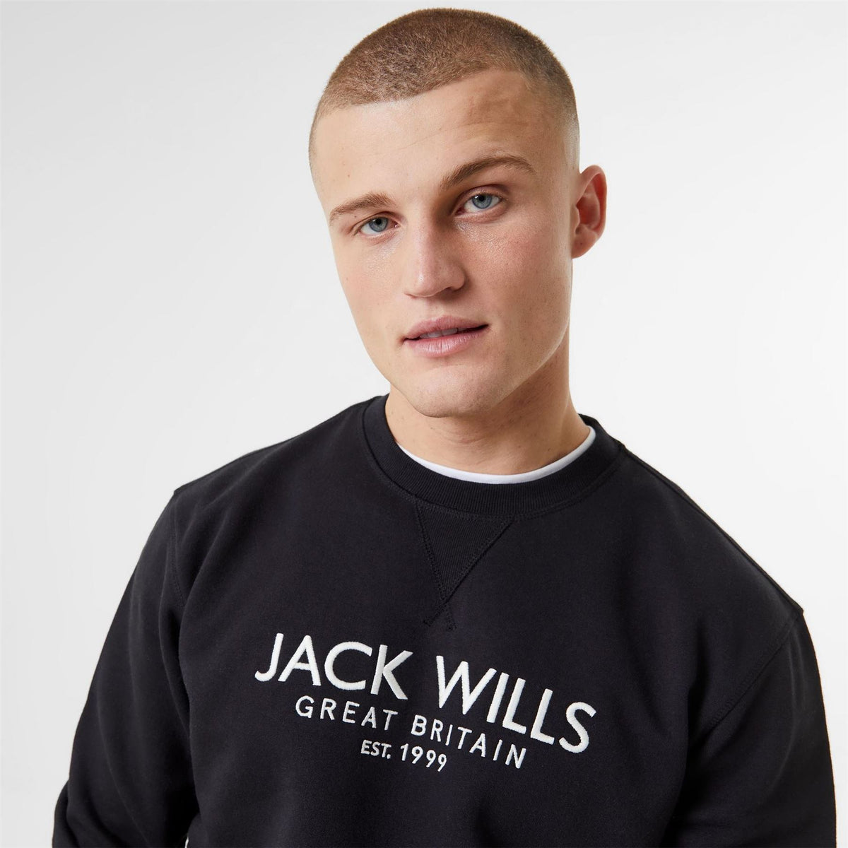 Jack Wills Belvue Graphic Logo Crew Neck Sweatshirt