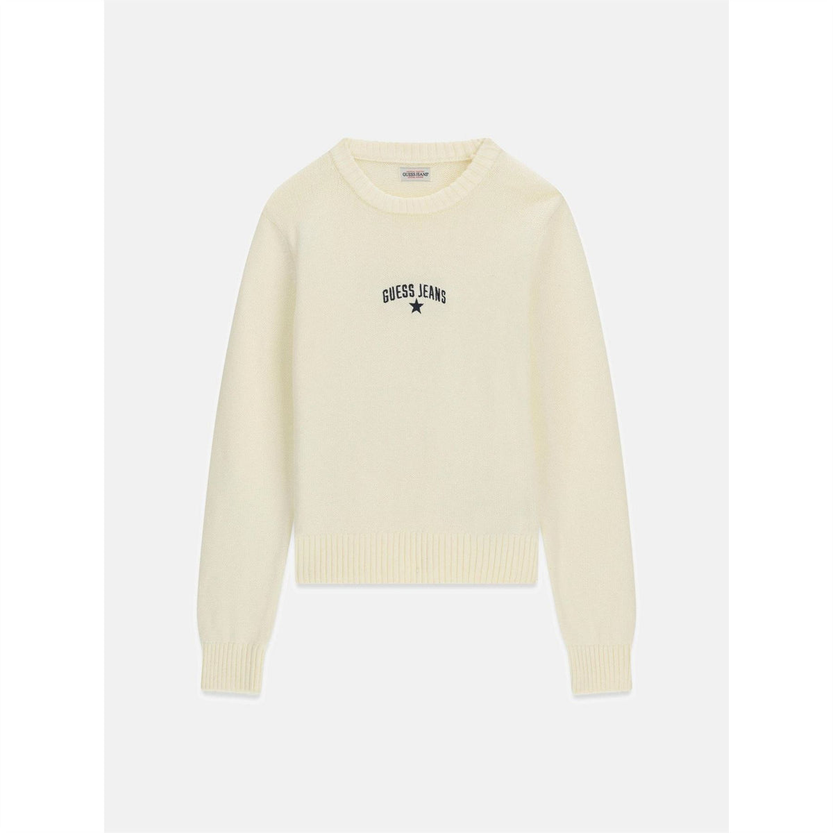 Guess Cotton Star Embroidered Long Sleeve T-Shirt