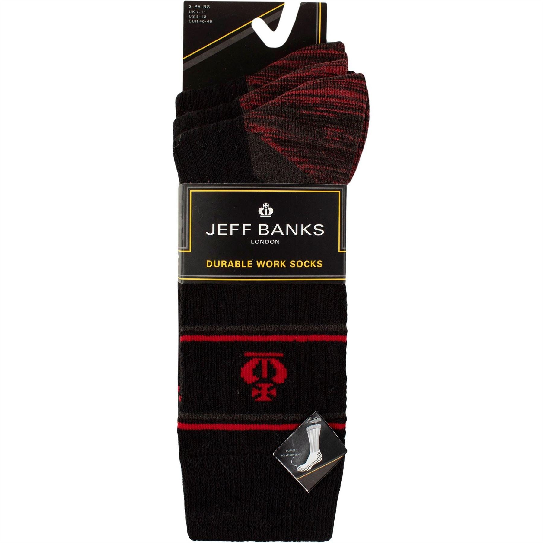 Jeff Banks 3 Pack Work Socks
