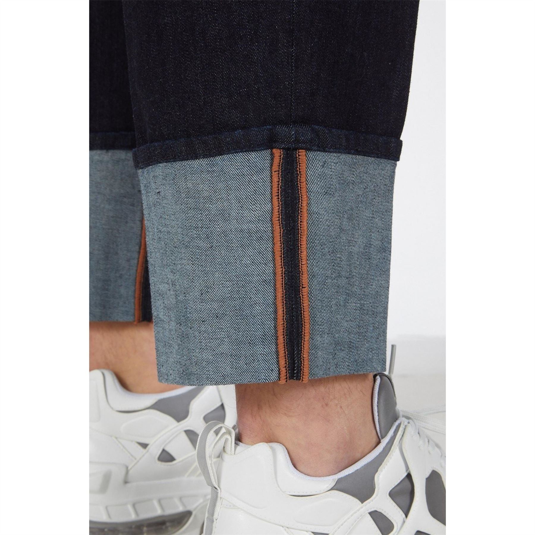 Emporio Armani Denim Turn Up Straight Leg Jeans