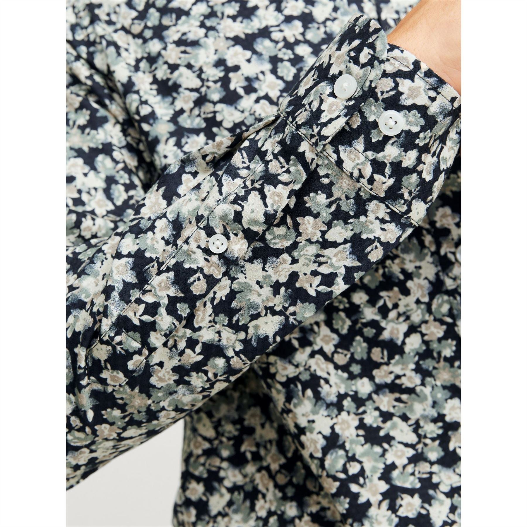 Jack and Jones Floral Patterned Regular Fit Short Sleeve Shirt