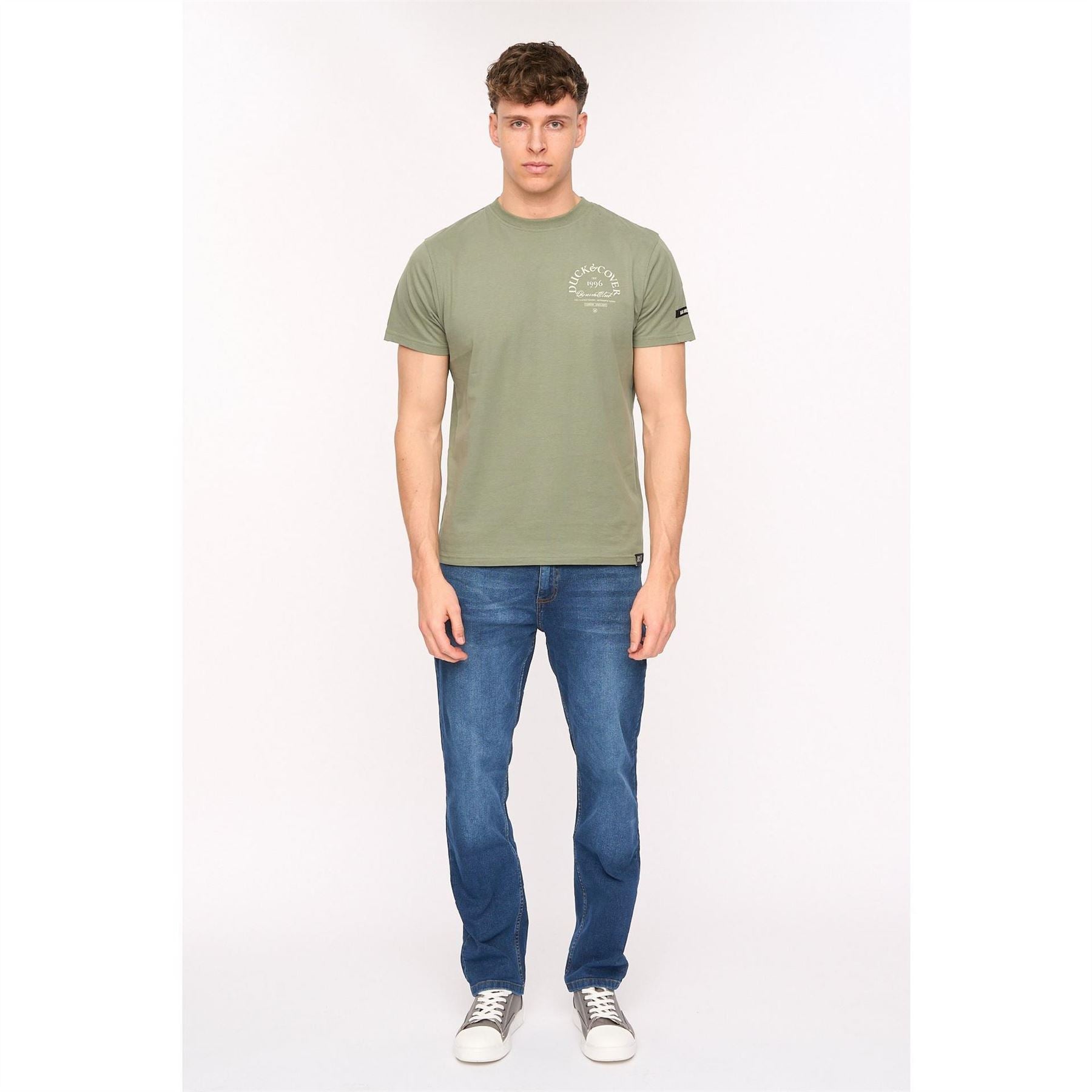 Duck and Cover Straight Fit Five Pocket Jeans