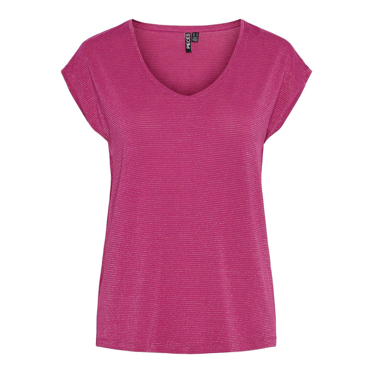 Pieces V-Neck Regular Fit T-Shirt