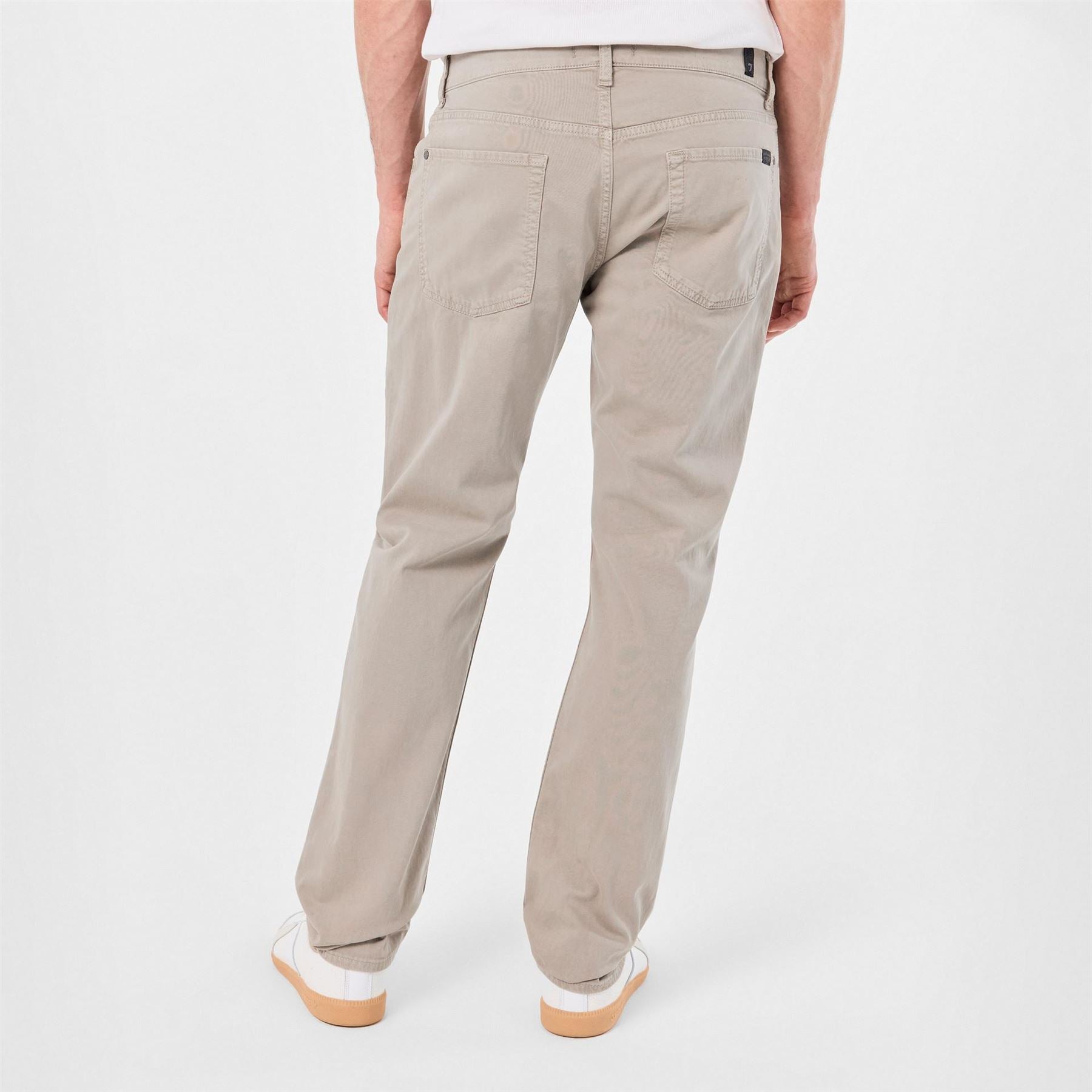 7 For All Mankind Solid Patterned Straight Five Pocket