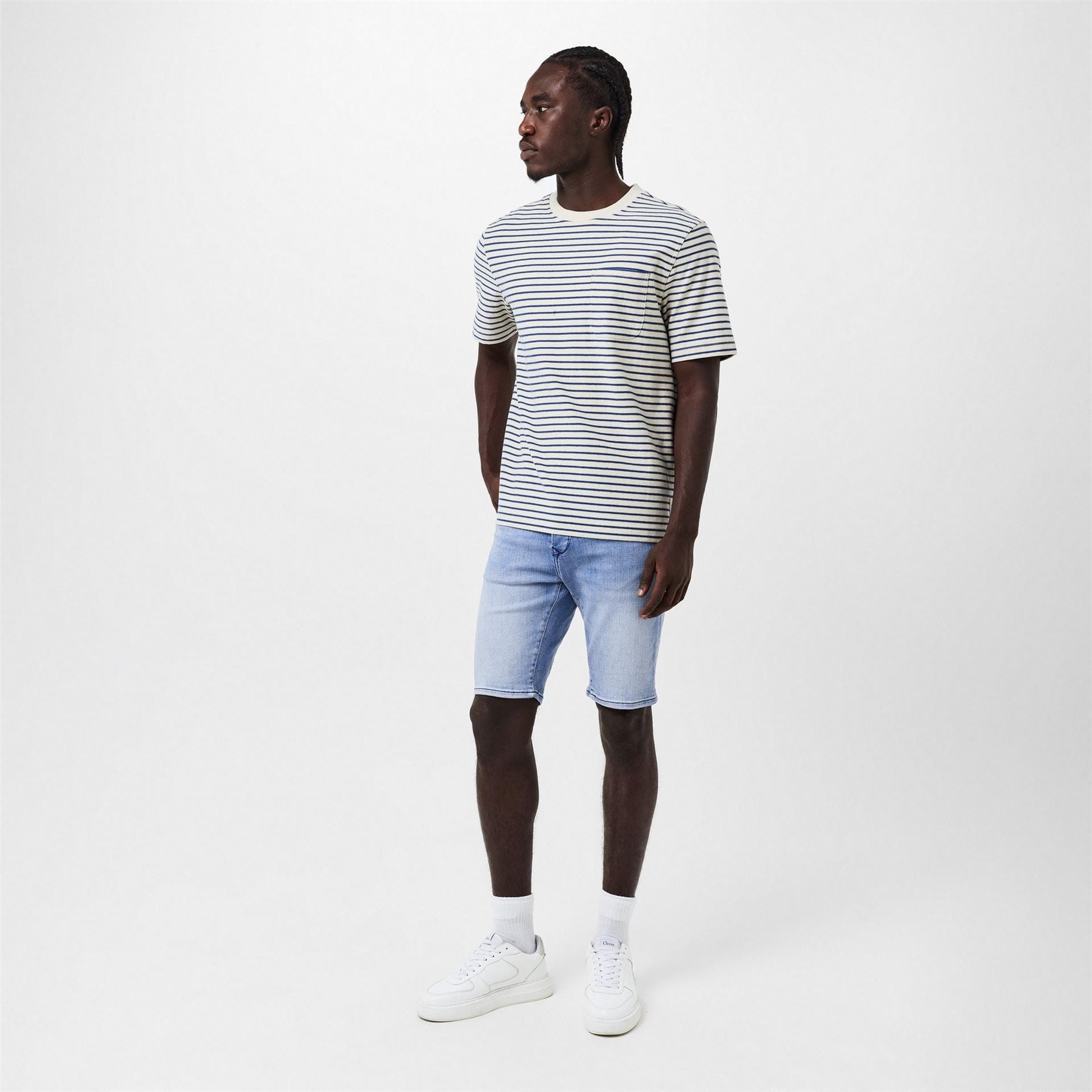 Replay Stretch Slim Fit Denim Shorts