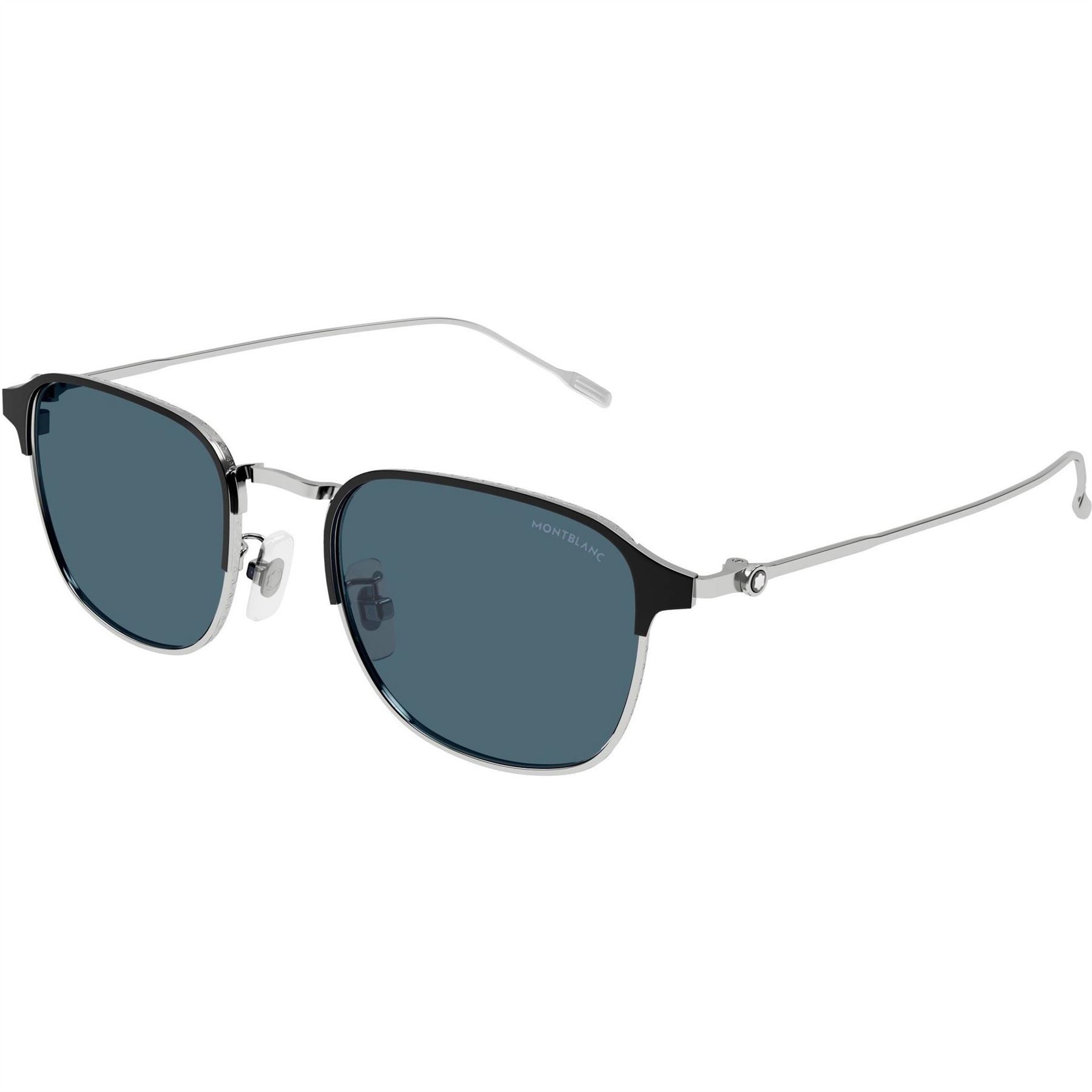 Montblanc Metal And Acetate Full Rim Round Sunglasses