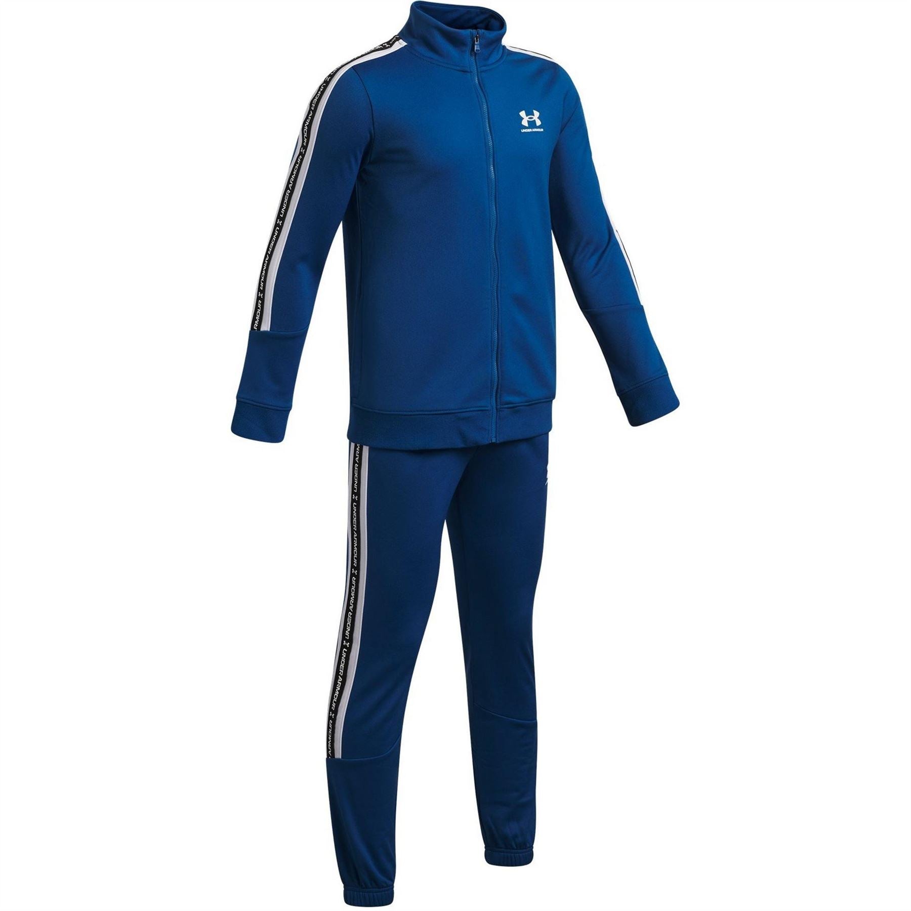 Under Armour Icon Tape Funnel Neck Long Sleeve Full Tracksuit