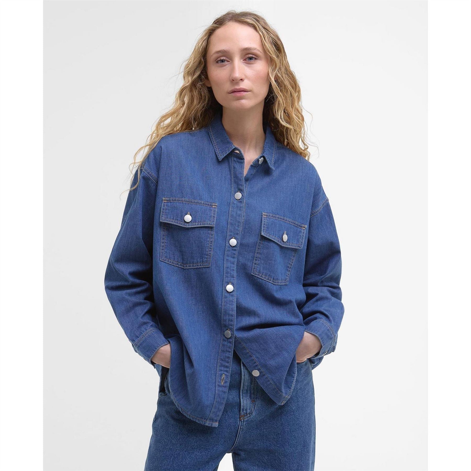 Barbour B.li Woodrow Long Sleeve Denim Shirt