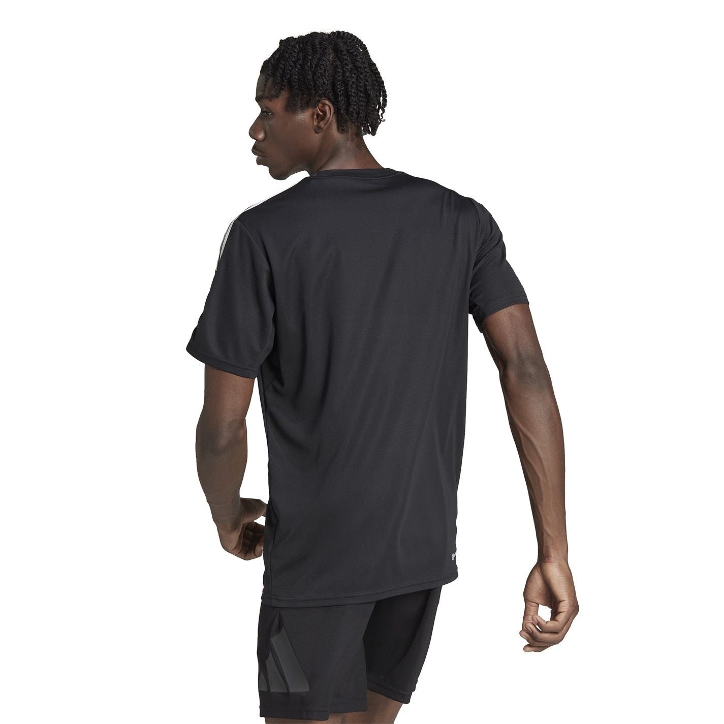 adidas Mens 3 Stripe Essentials Training T-Shirt