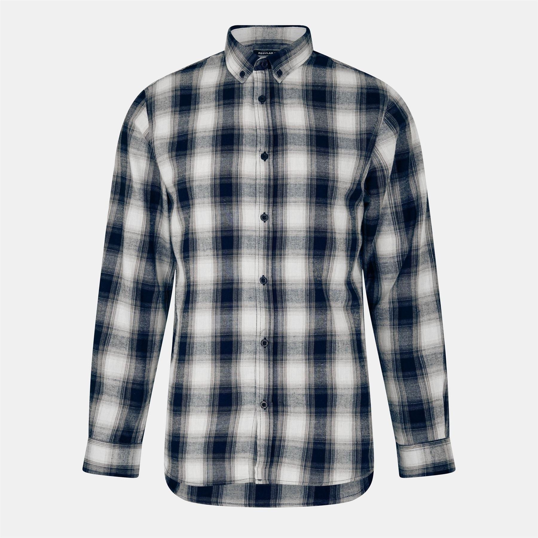 Threadbare Cheque Long Sleeve Patterned Shirt