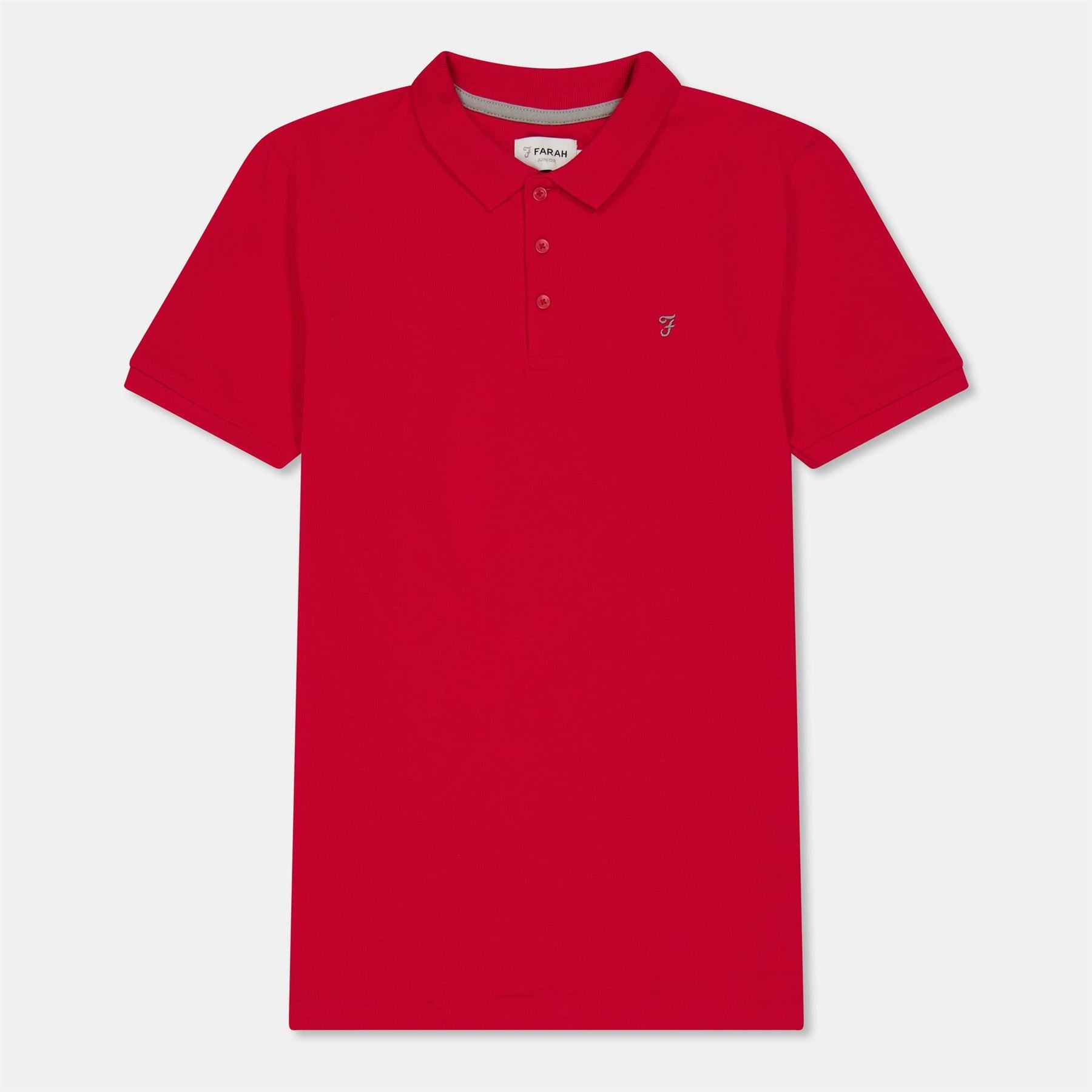 Farah Bugsworth Embroidered Collared Short Sleeve T-Shirt
