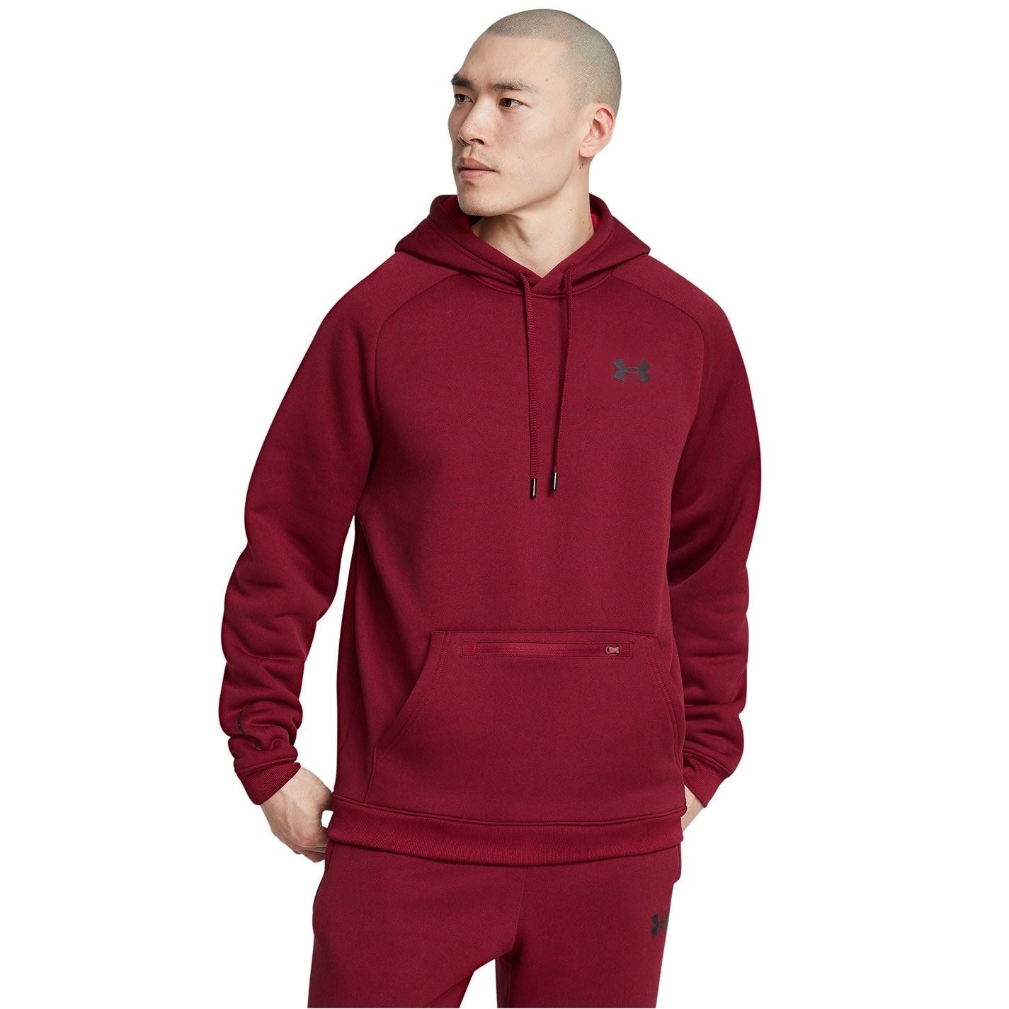 Under Armour Hooded Neck Raglan Sleeve Fleece Top