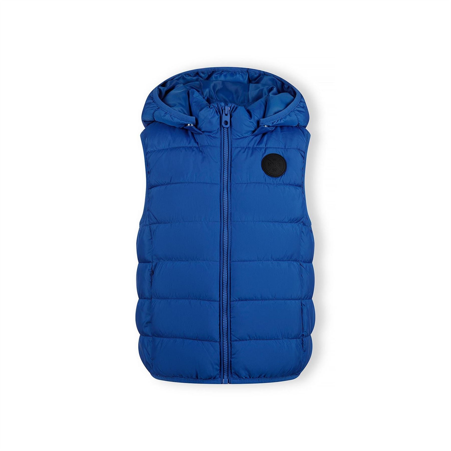 Minoti Boys Padded Gilet With Detachable Hood Cobalt Blue