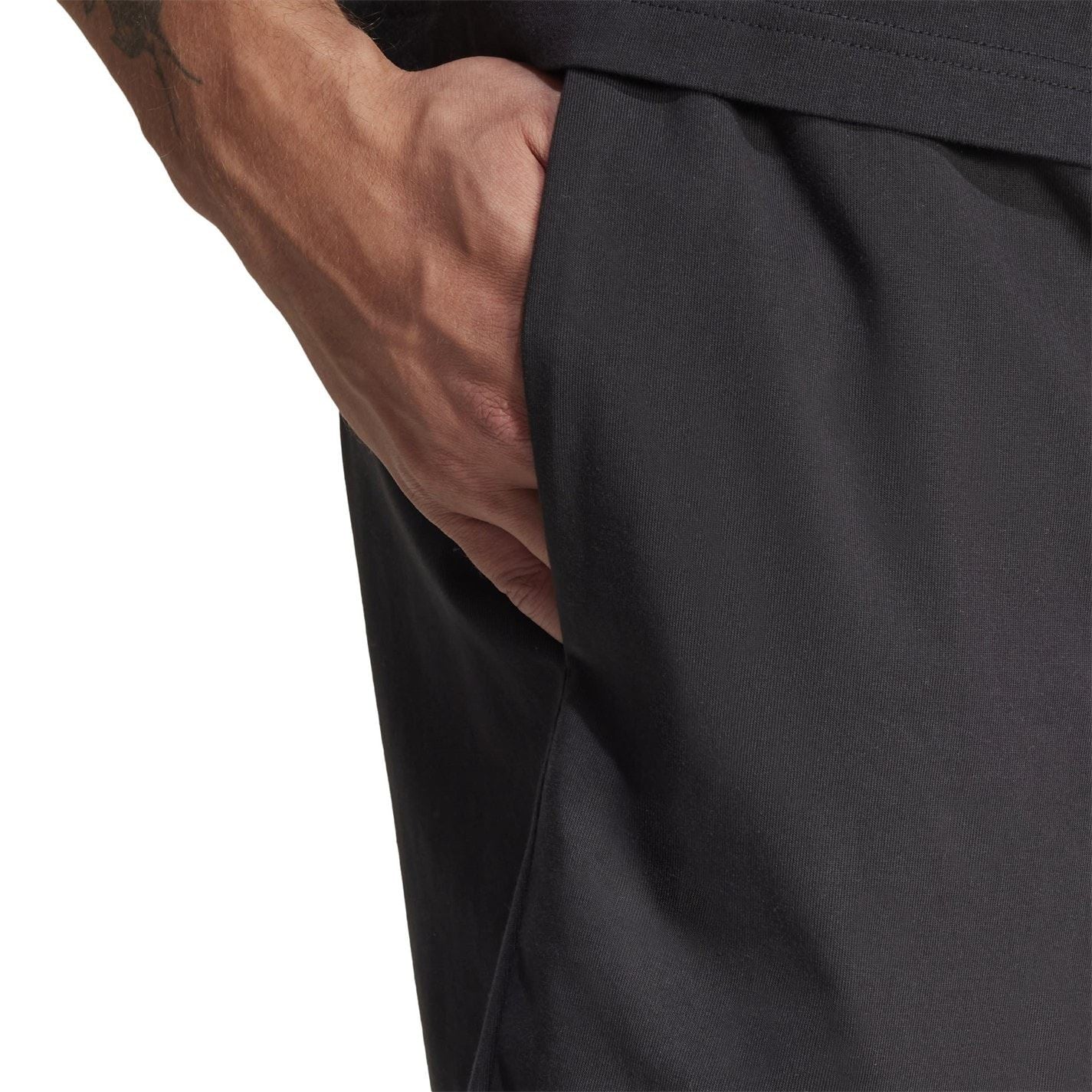 adidas Mens Essentials Linear Single Jersey Shorts