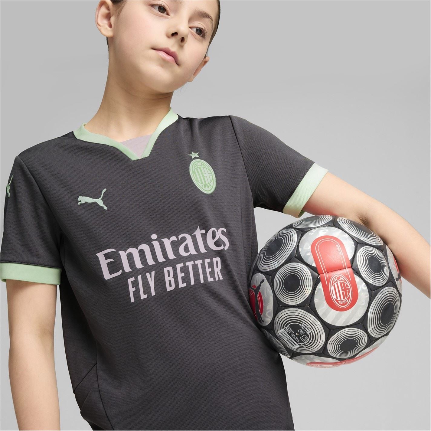 Puma Ac Milan Third Shirt 2024 2025 Juniors