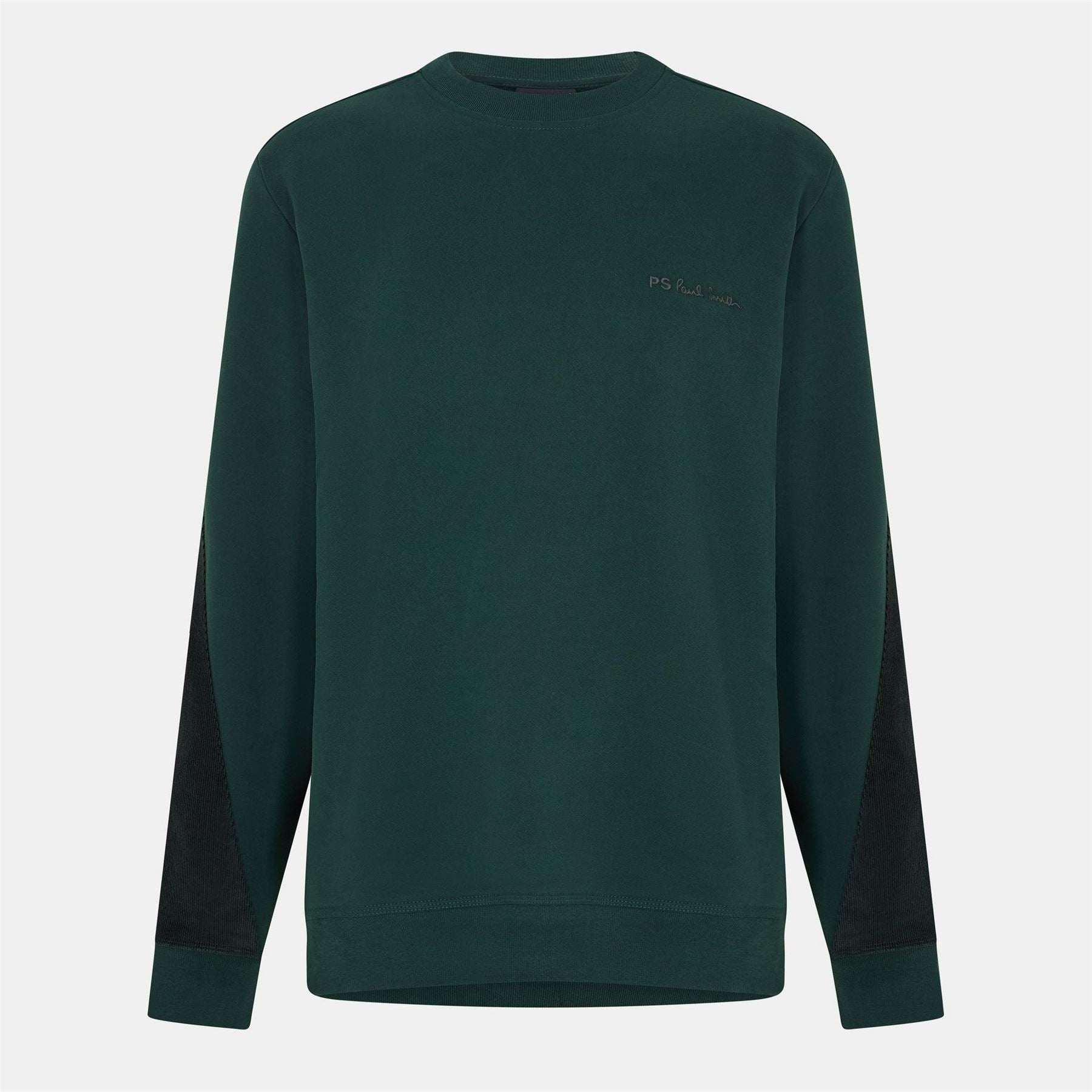 PS Paul Smith Crew Neck Ribbed Collar Long Sleeve Sweatshirt