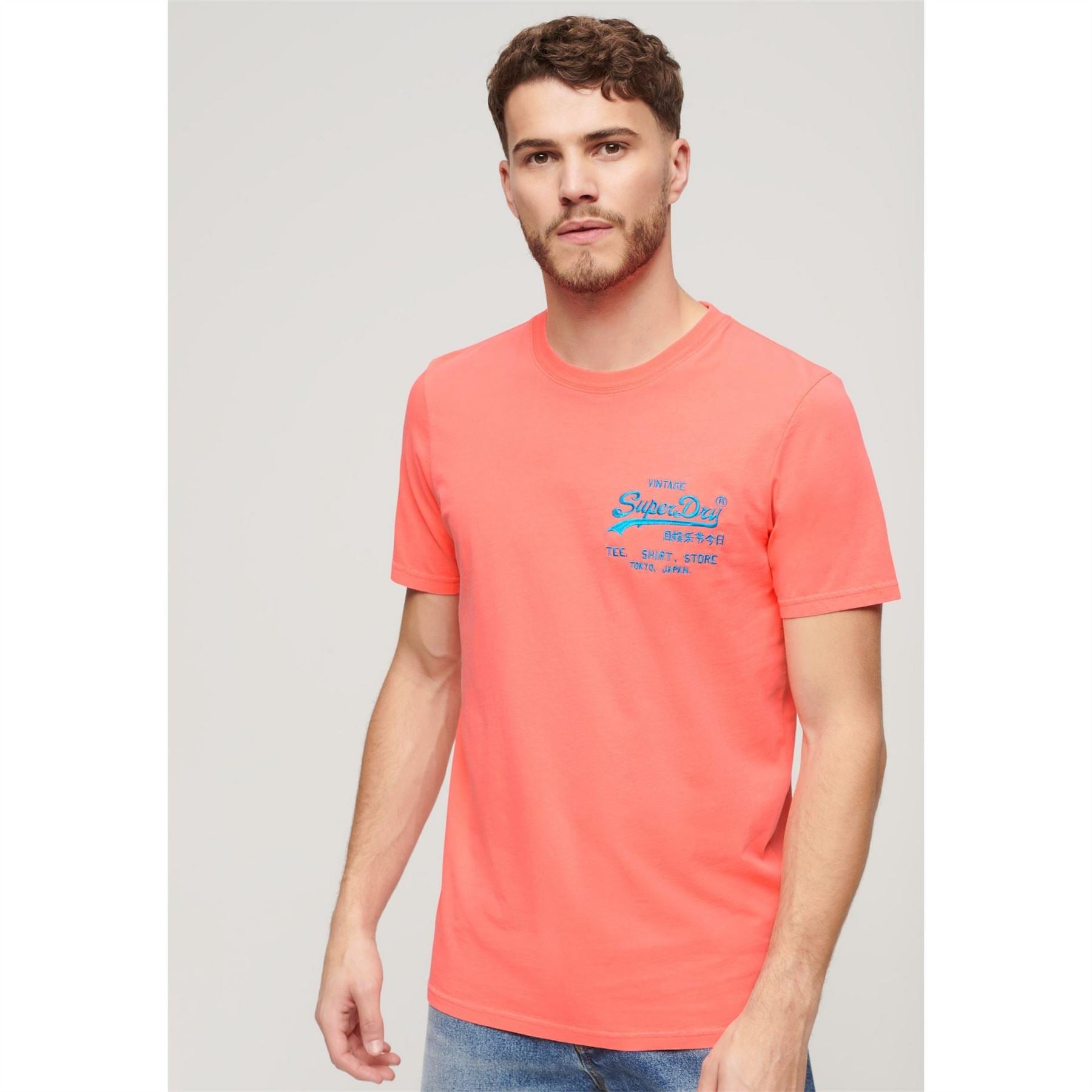 Superdry Neon Vintage Logo Regular Fit T-Shirt