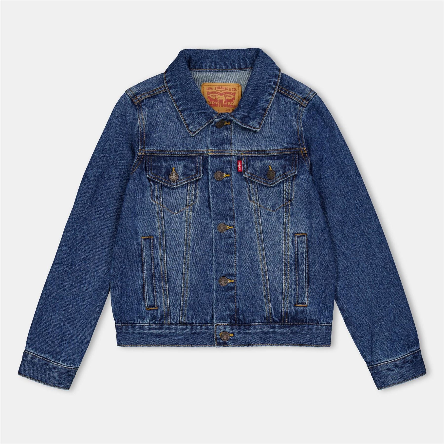 Levis Kids Trucker Cotton Long Sleeve Denim Jacket