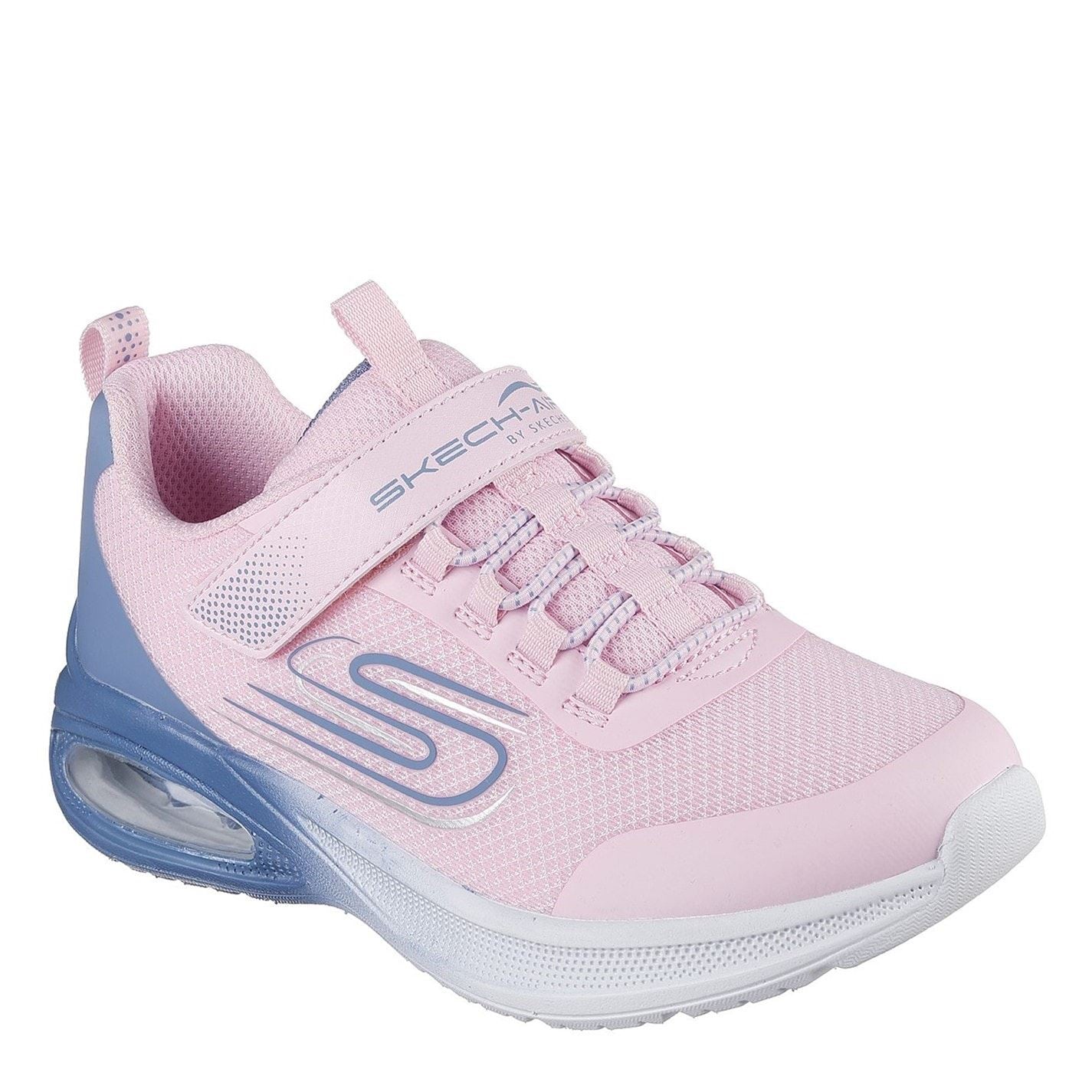 Skechers Bungee And Strap Mesh Sneaker W Mid Runners Girls