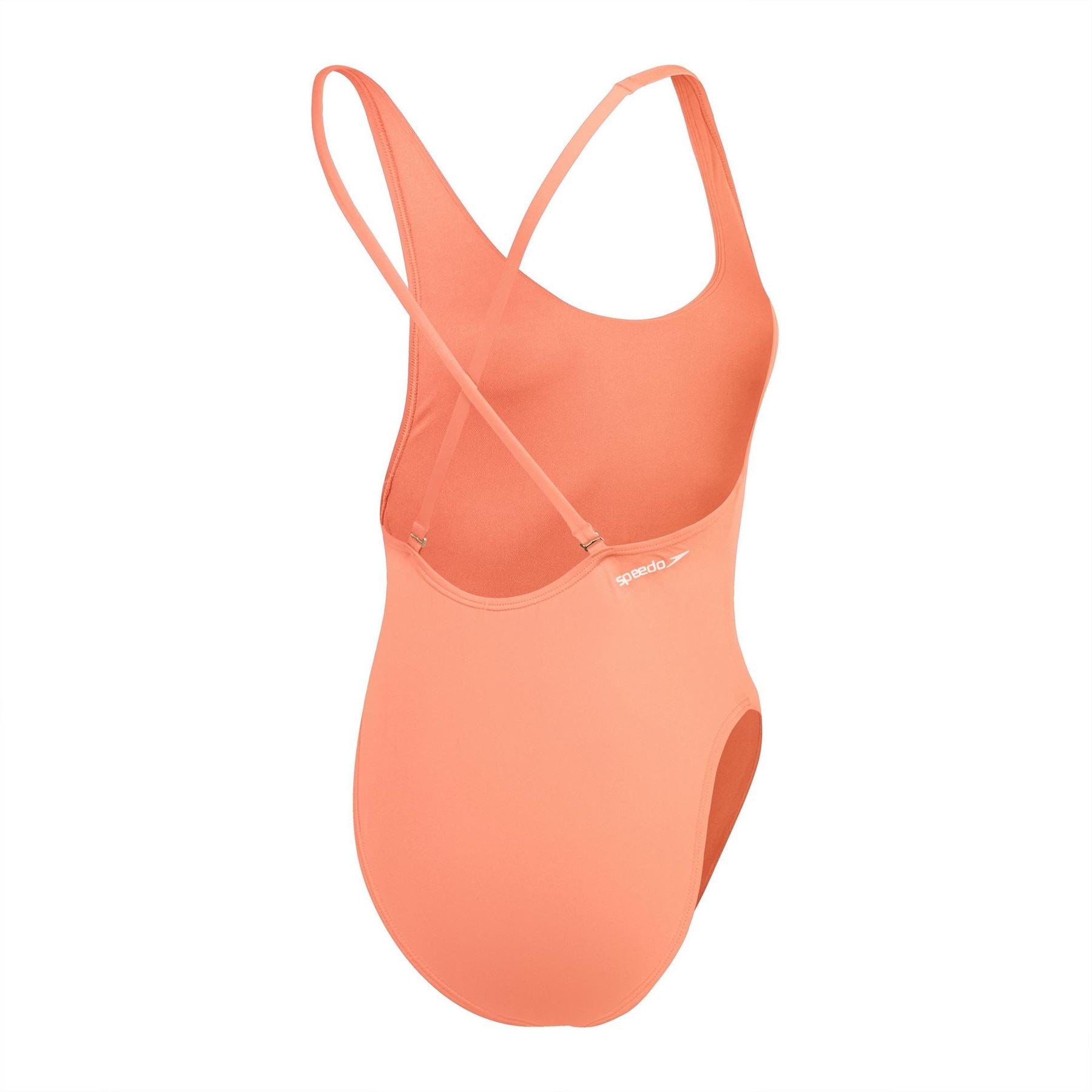 Speedo Solid Patterned One Piece Swimsuit
