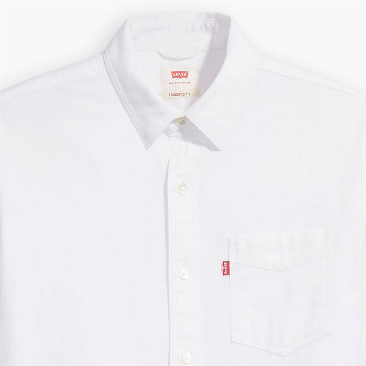 Levis Regular Fit Collared Neck Long Sleeve Shirt with Chest Pocket