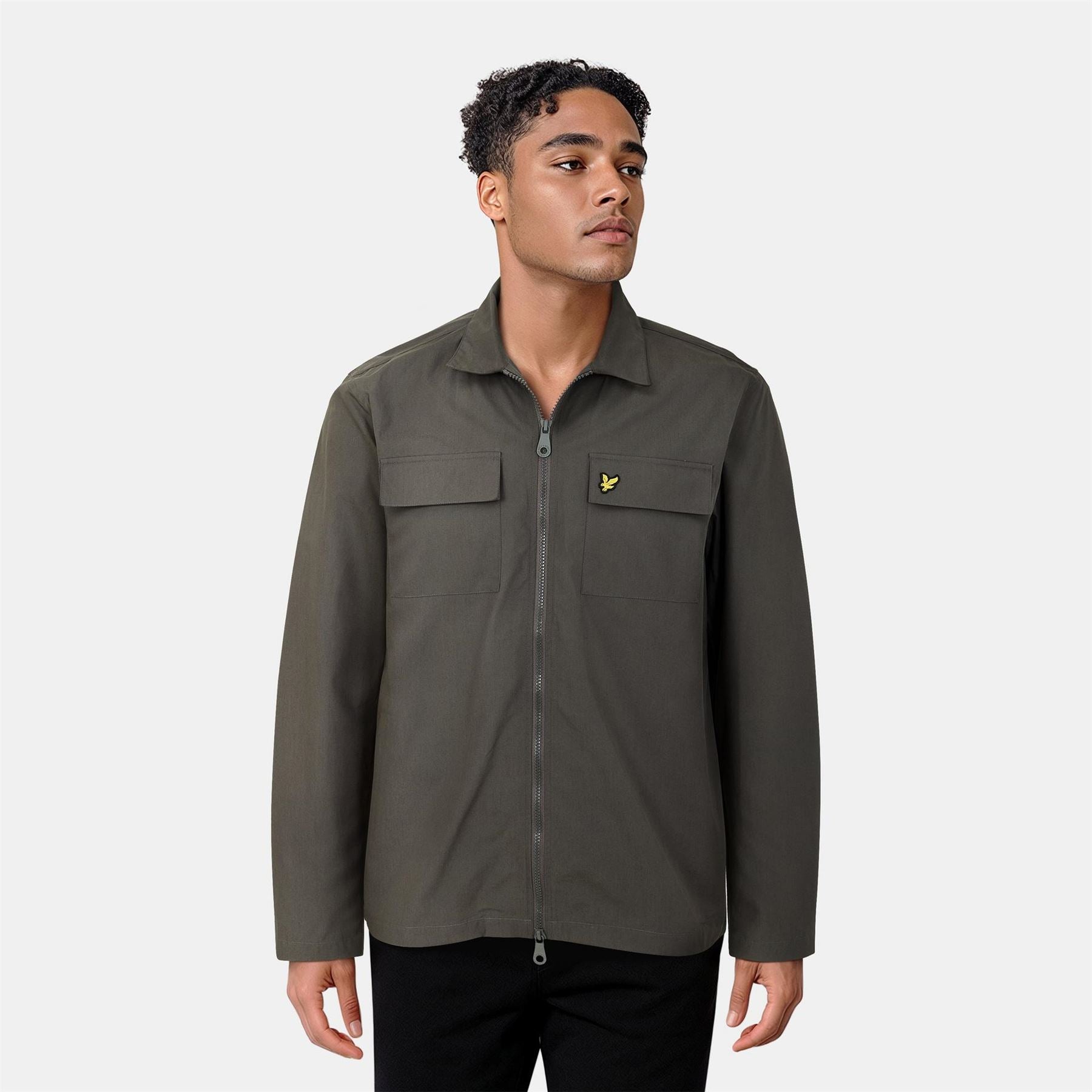 Lyle and Scott Cotton Long Sleeve Zip Overshirt