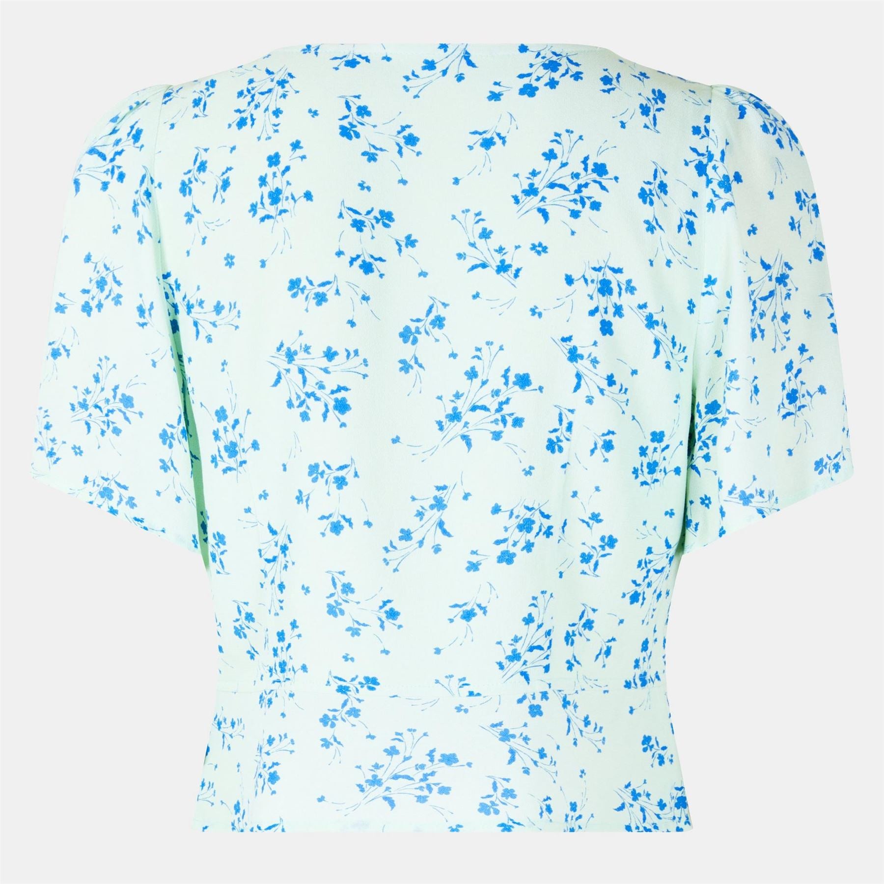 Jack Wills Keyhole Neck Regular Fit Short Sleeve Blouse