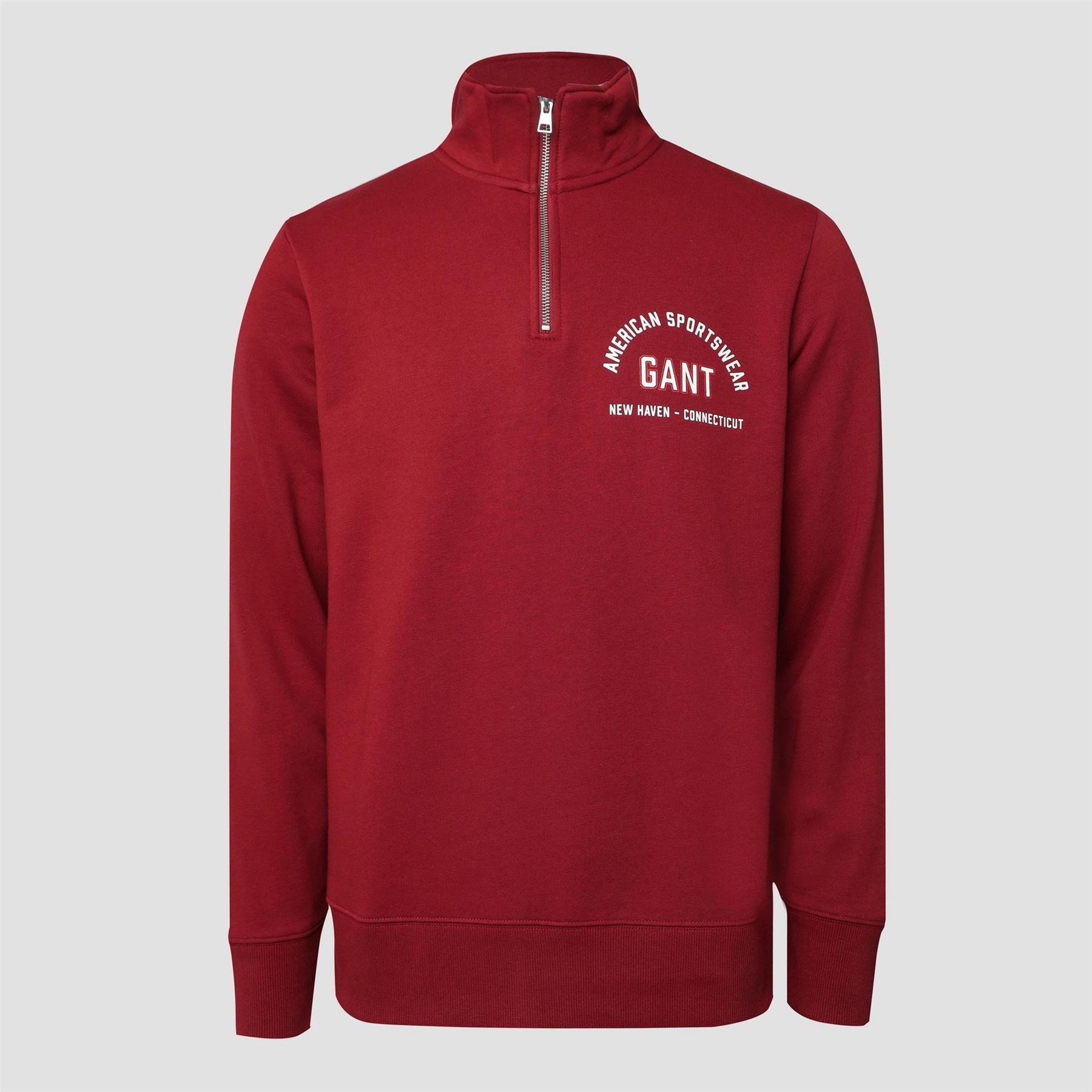 Gant Graphic Half Zip Sweatshirt