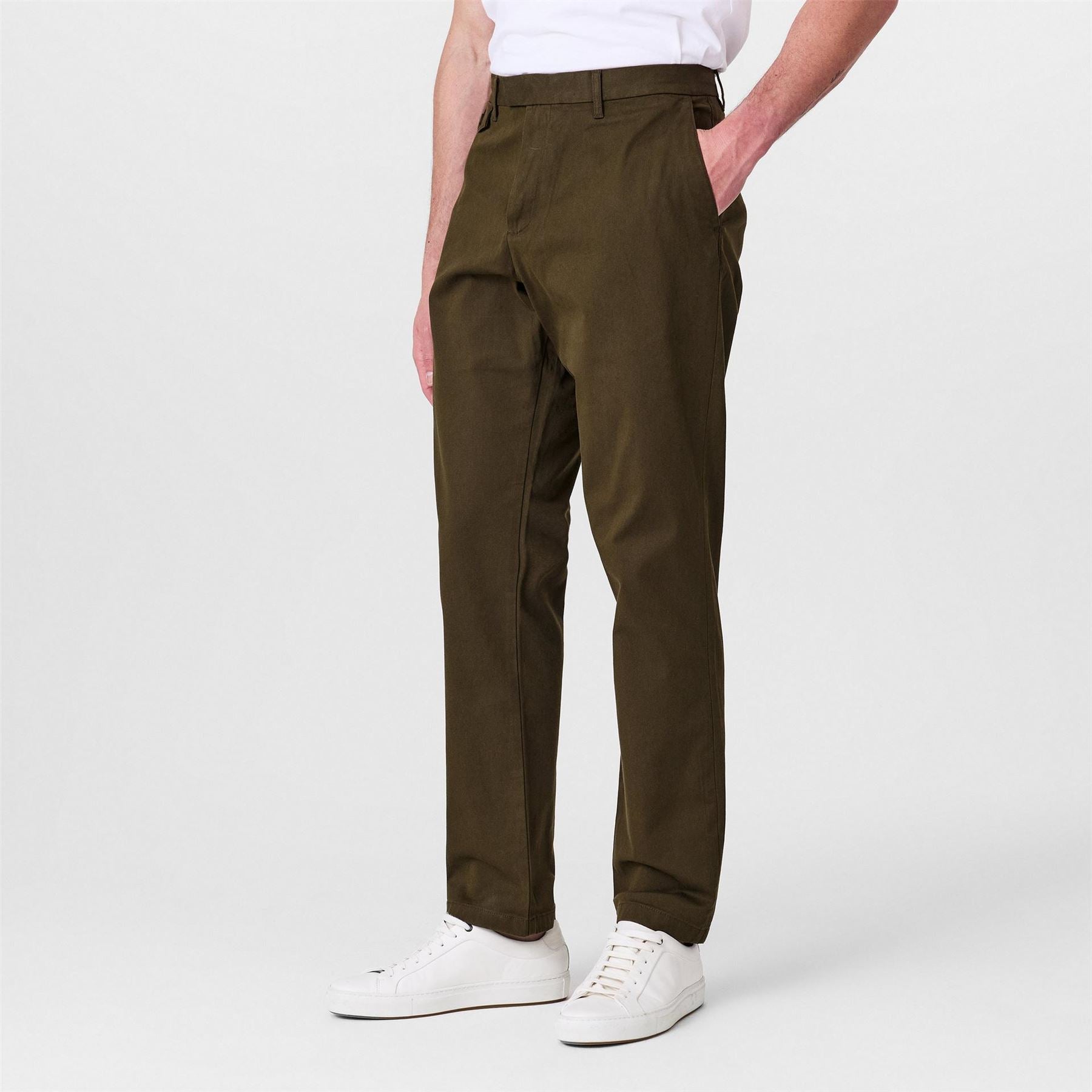 Ted Baker Haydae Solid Patterned Straight Chinos