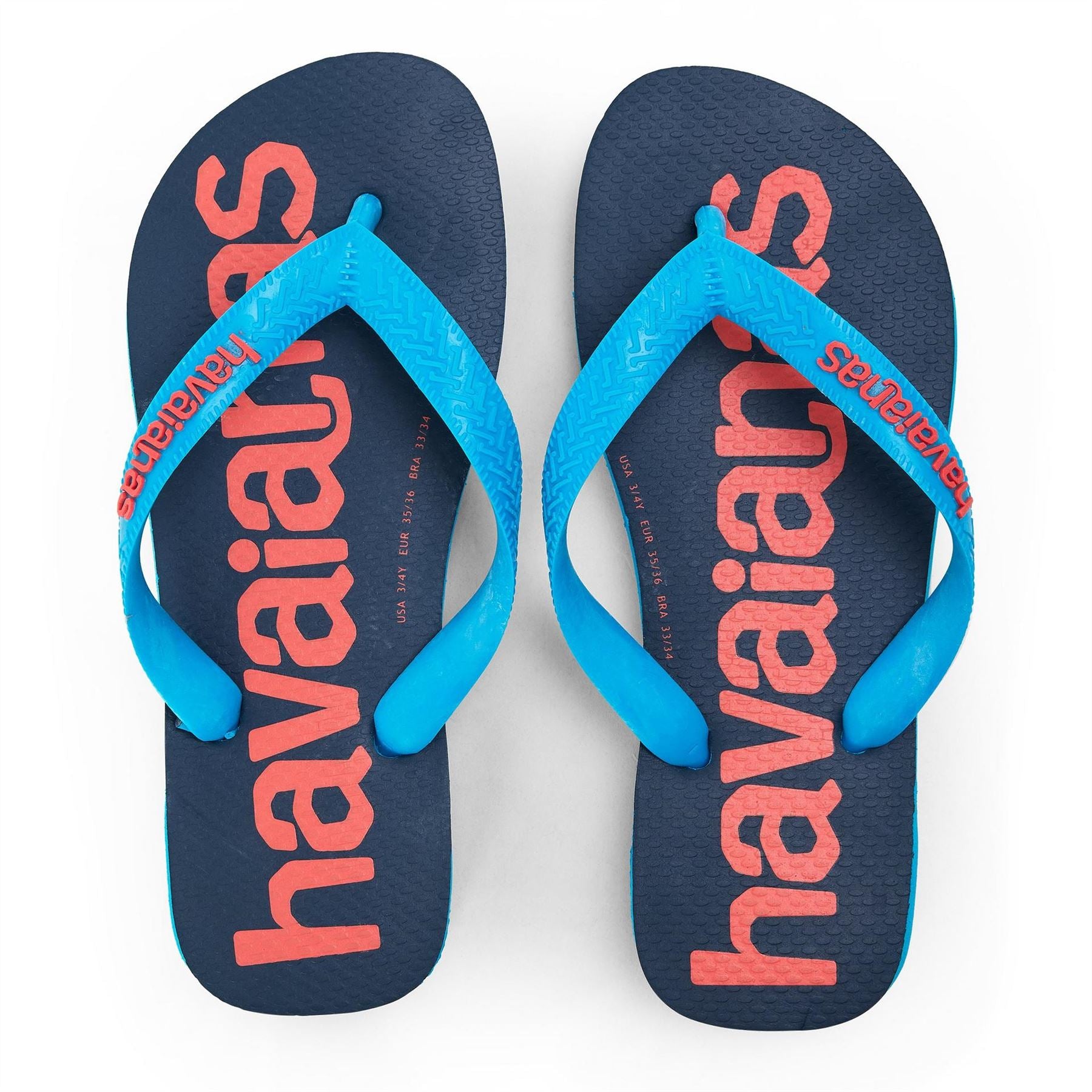 Havaianas Top Logomania 2 Turquoise 33 3 Flip Flops Unisex Kids