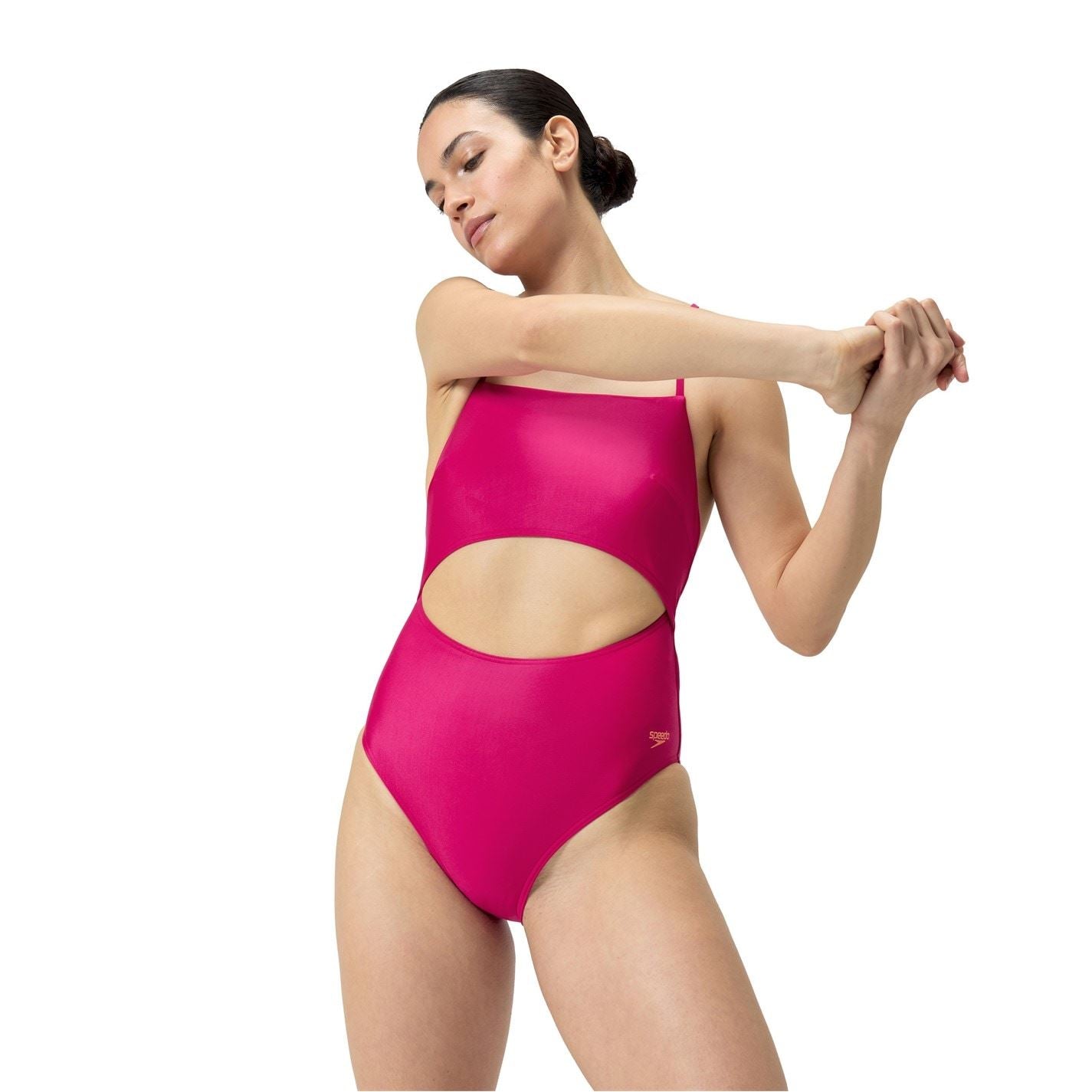 Speedo Cut-Out Swimsuit with Tie Back