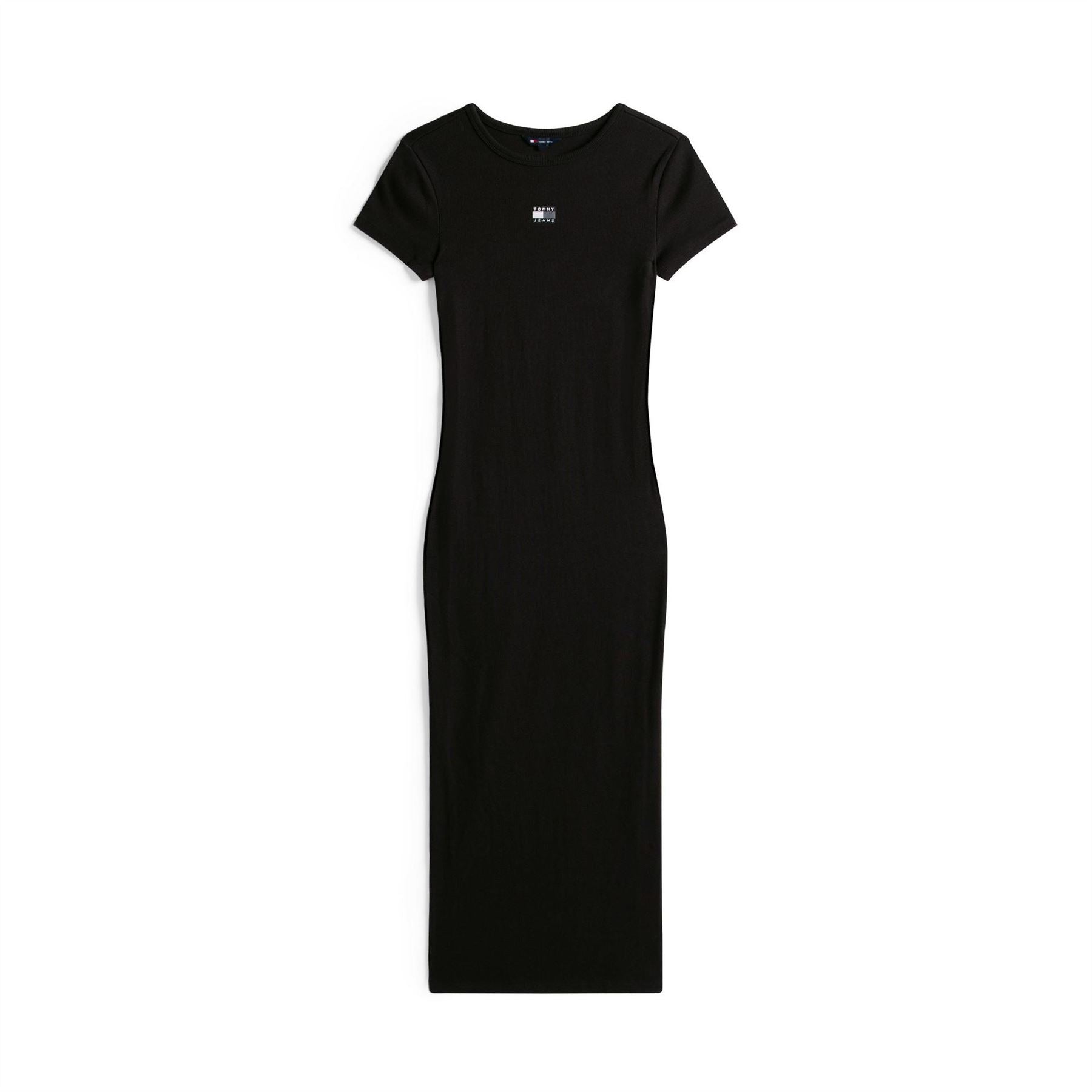 Tommy Jeans Badge Crew Neck Midi Bodycon Dress