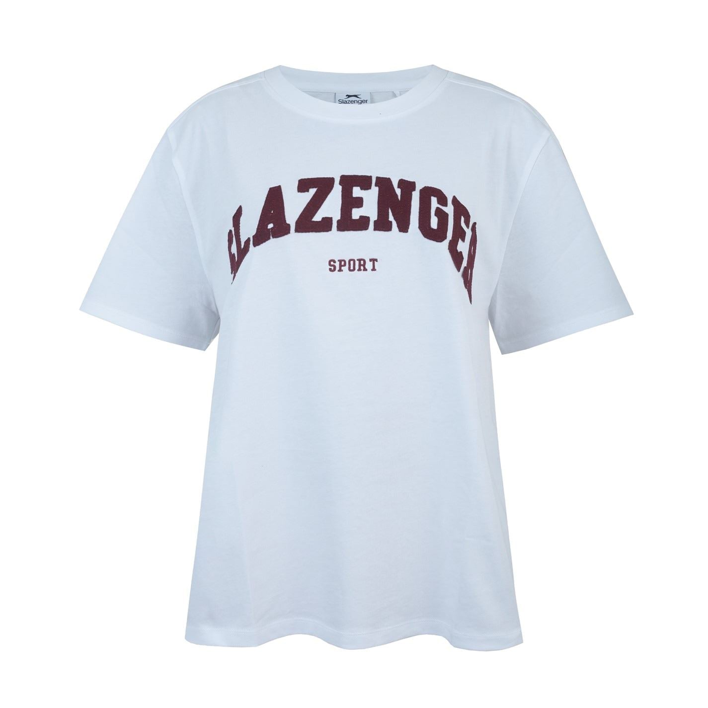 Slazenger Oversize Fit Lettering Crew Neck T-Shirt