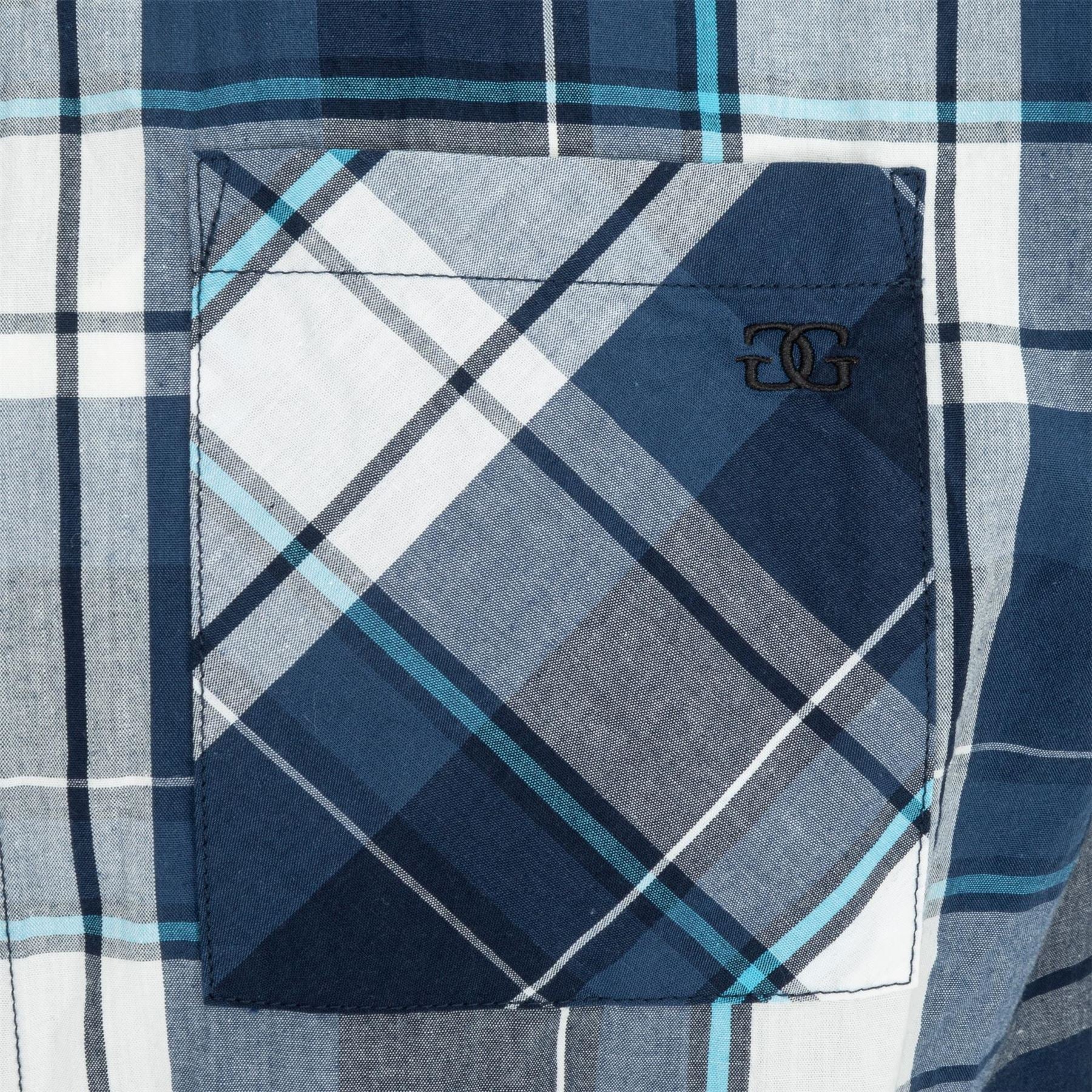 Giorgio Mens Short Sleeve Check Shirt