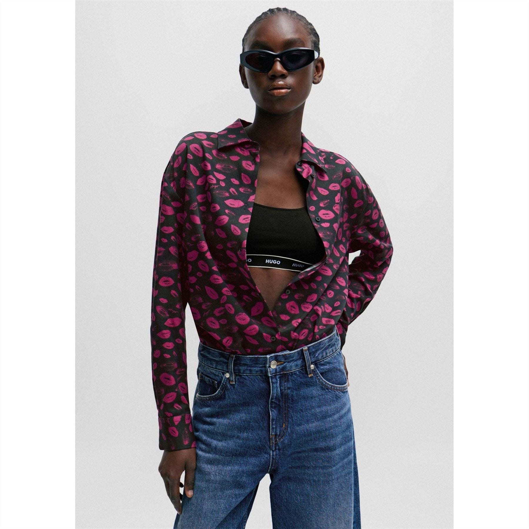 Hugo Boyfriend Relaxed Fit Blouse