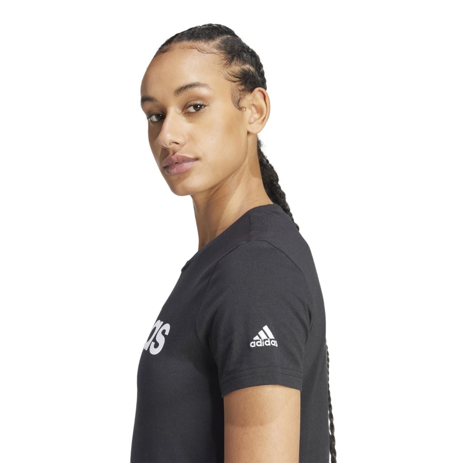 adidas Womens Essentials Slim Logo T-Shirt