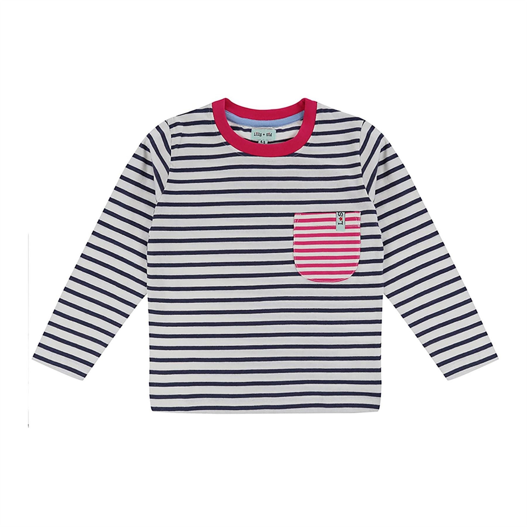 Lilly and Sid Regular Fit Pocket Layering T-Shirt