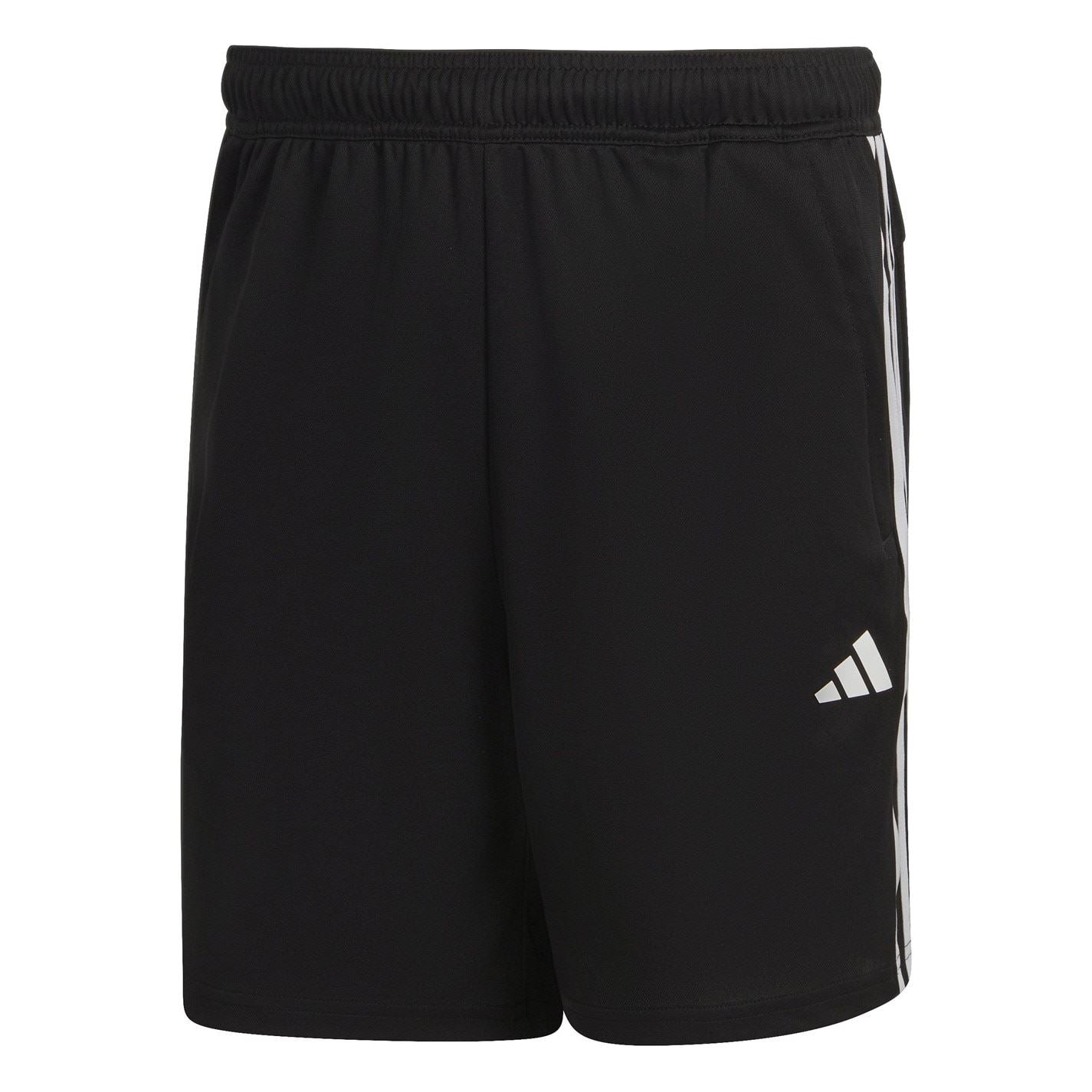 adidas Mens 3 Stripe Essentials Pique Training Shorts
