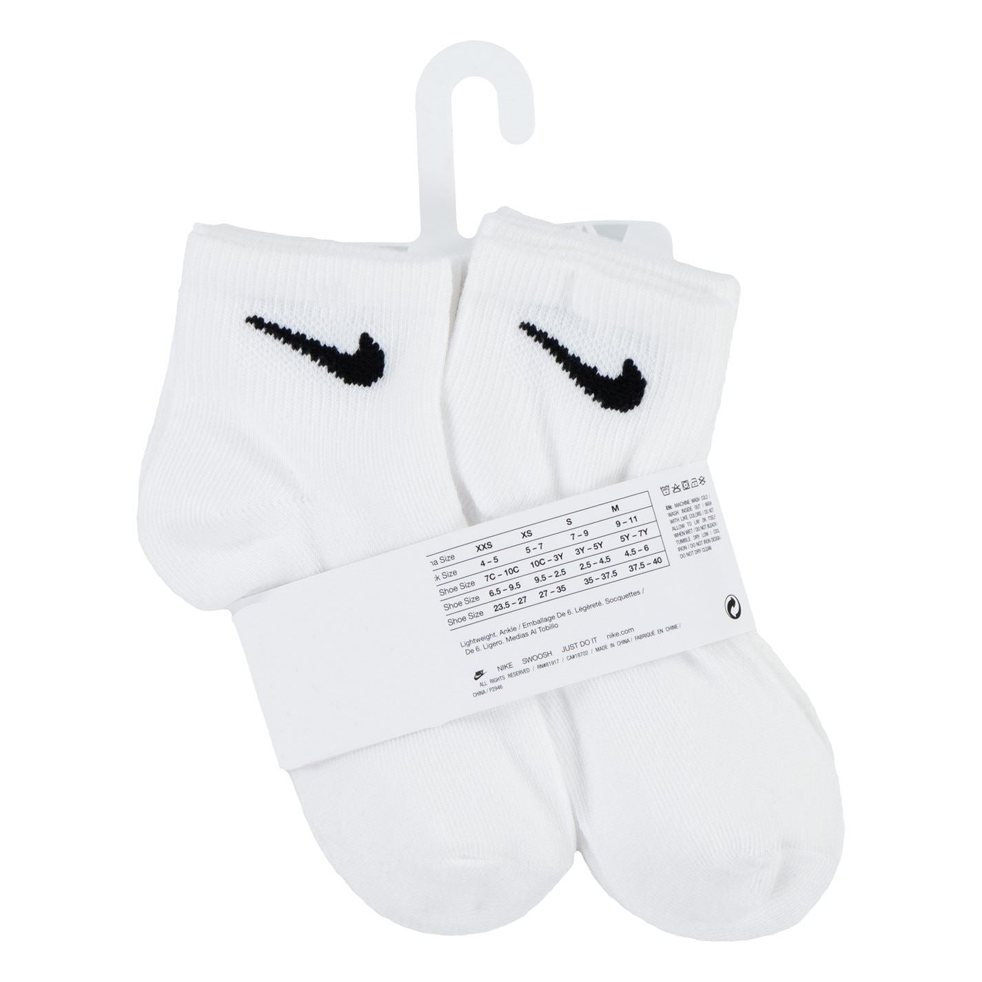 Nike 6 Pack Ankle Socks Childrens