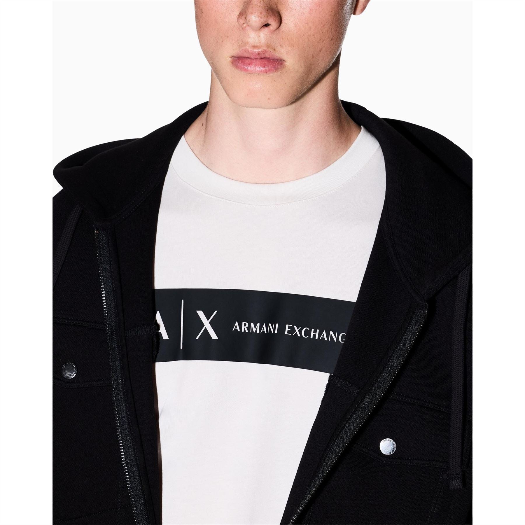 Armani Exchange Exchange Crew Neck Short Sleeve Jersey T-Shirt