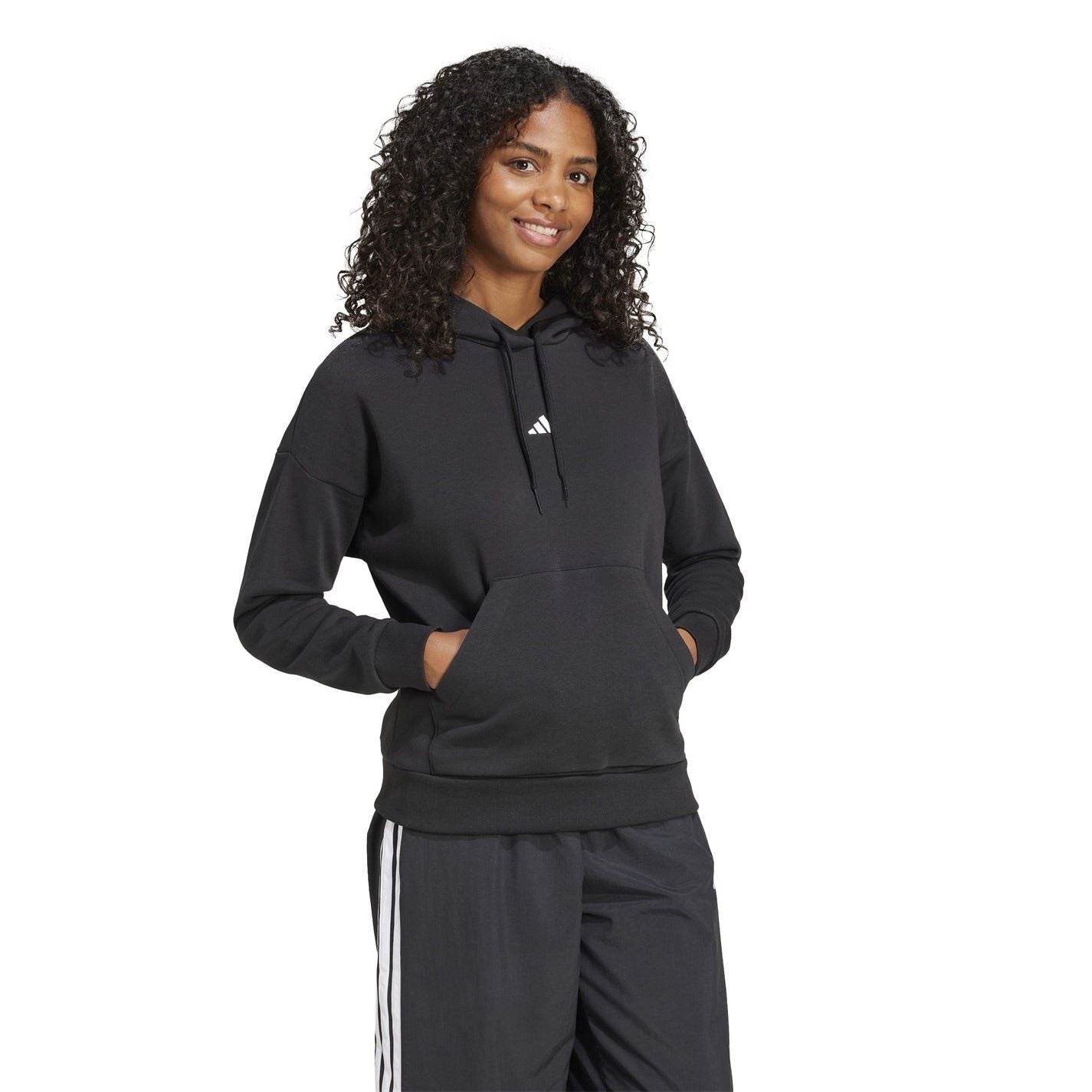 adidas Essentials 3 Stripes Fleece Hoodie