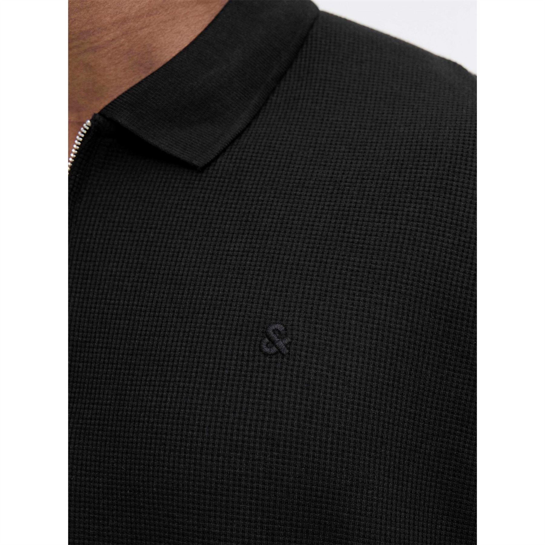 Jack and Jones Mens Austin Zip Polo Plus Size