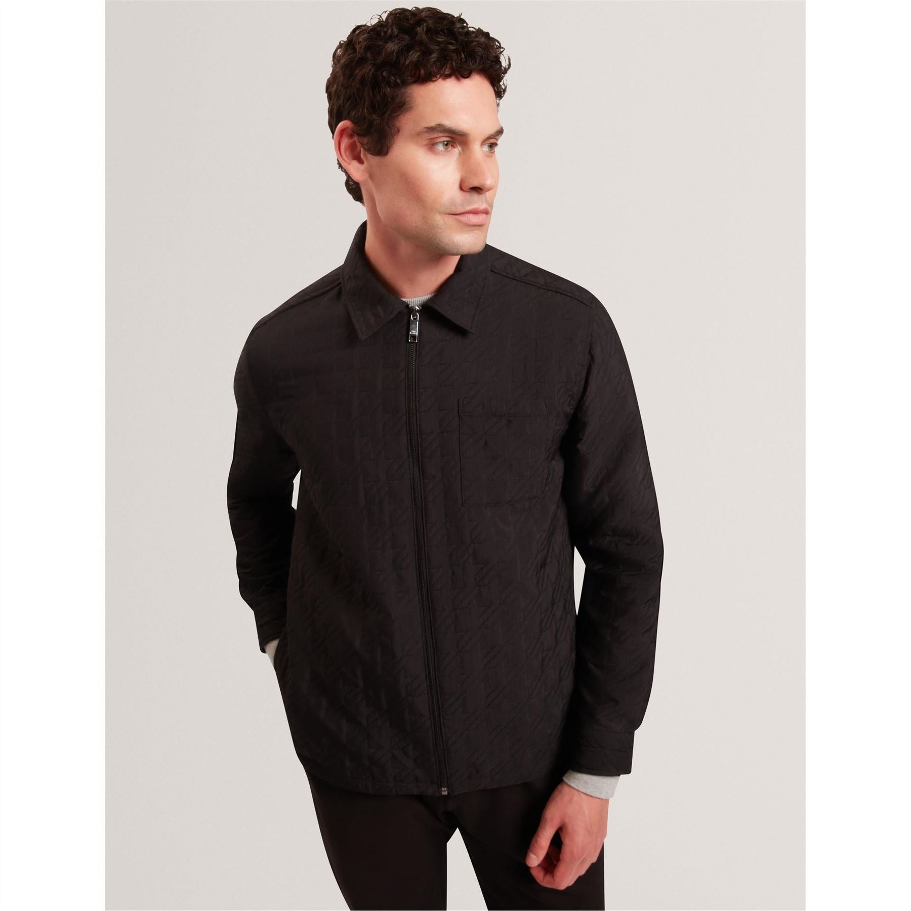 Ted Baker Textured Chest Pocket Overshirt