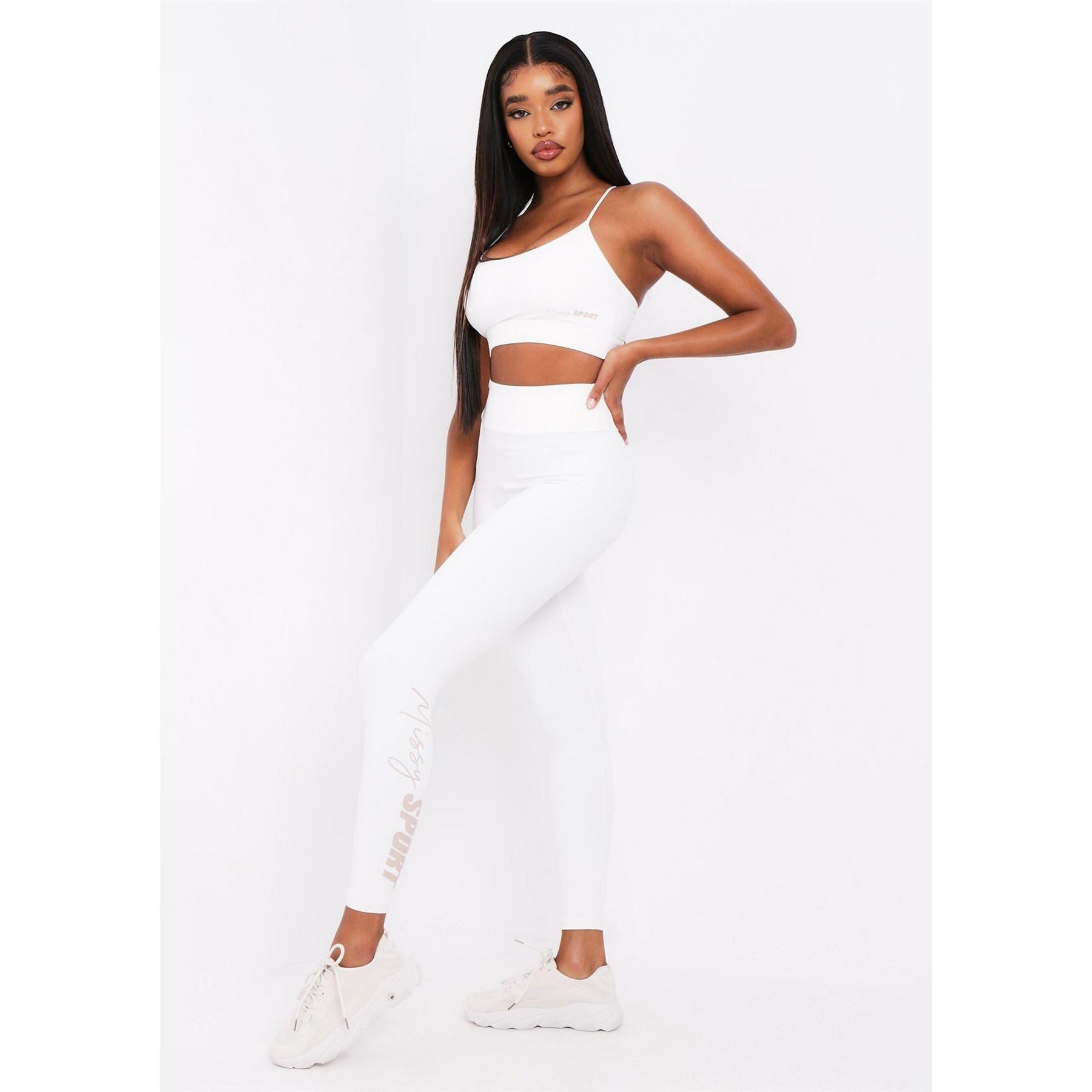 Missy Empire Sport Strappy Crop Gym Top
